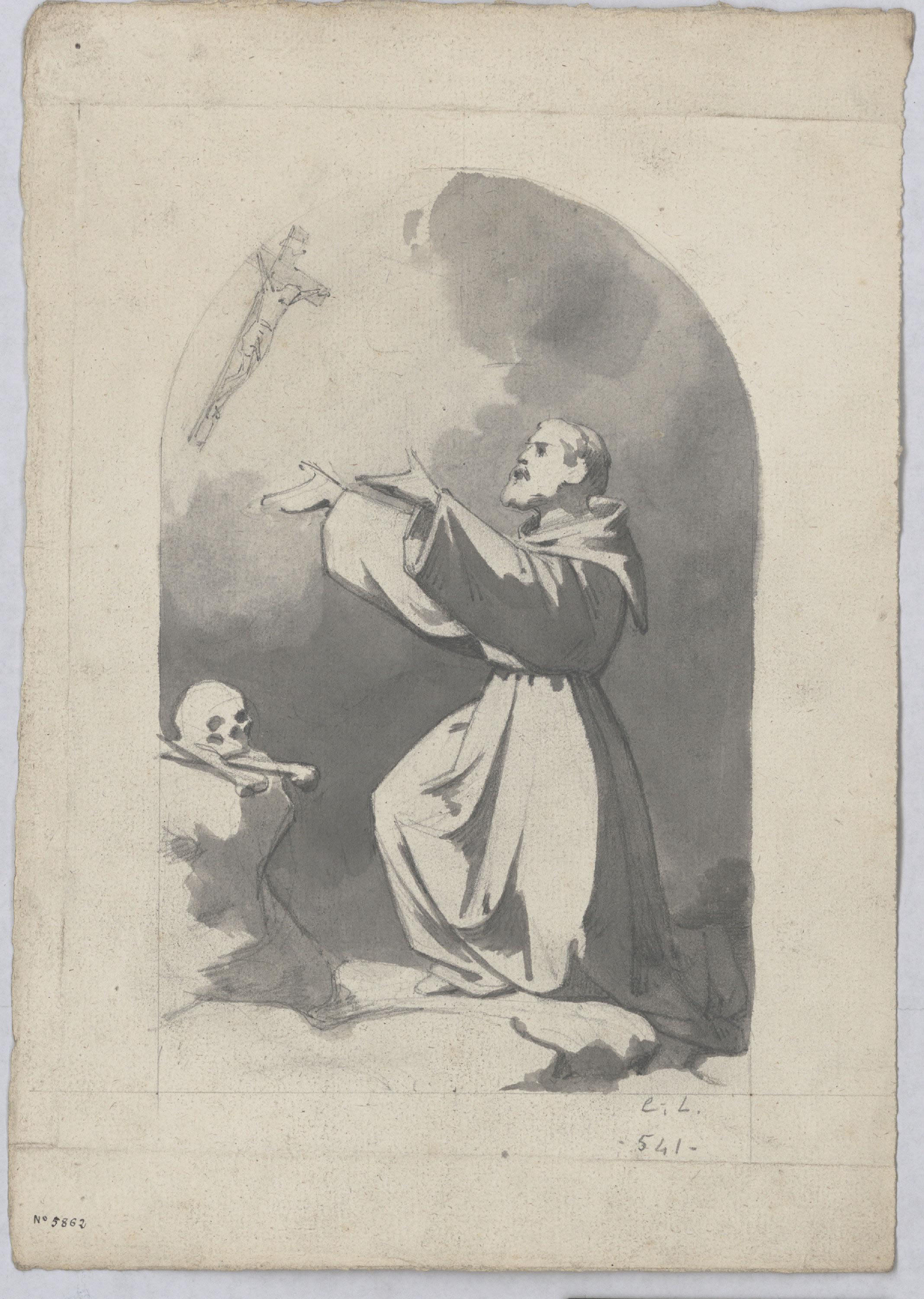 image for: Claudi Lorenzale - Sant Francesc - Cap a 1850-1870