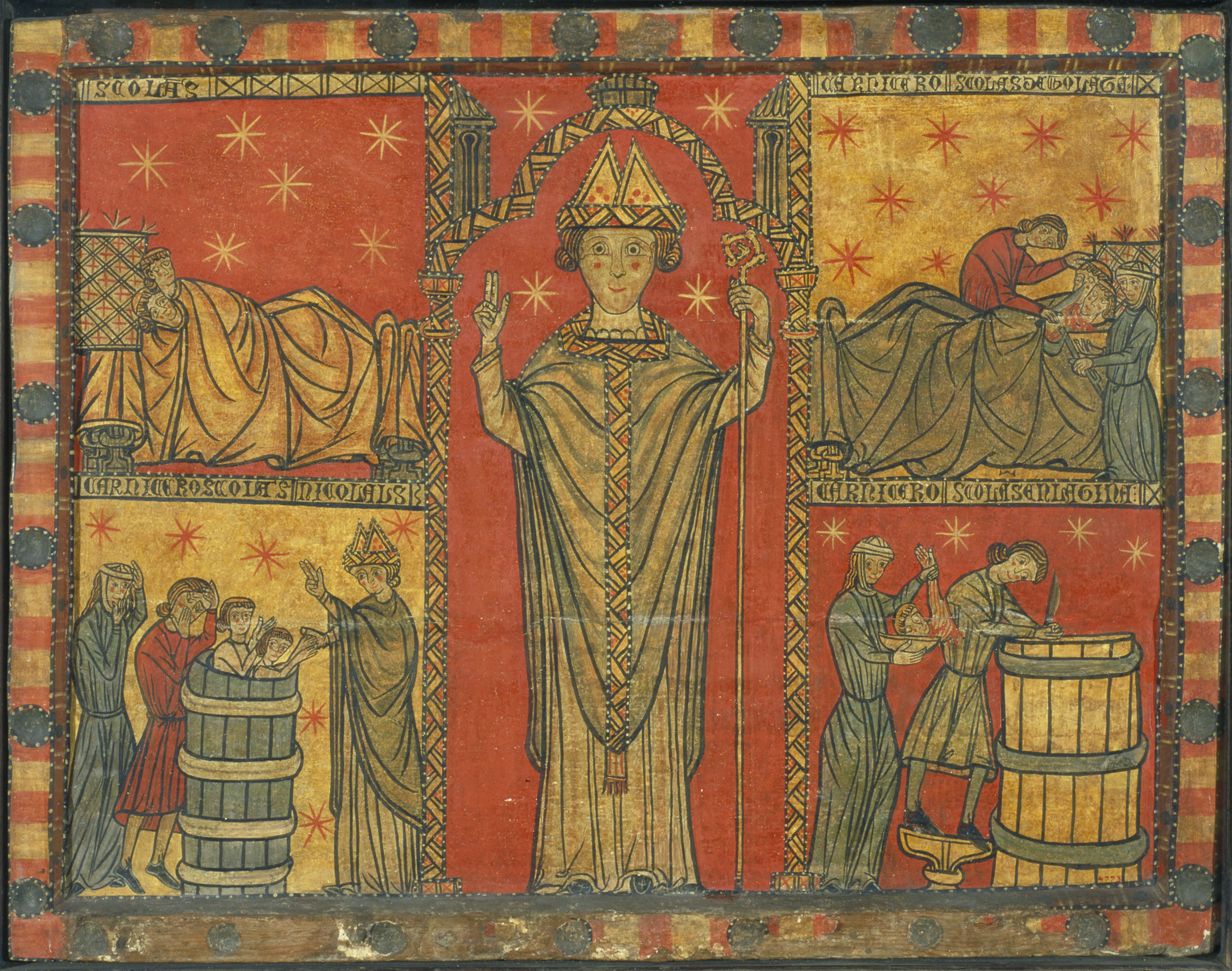 image for: Anònim - Frontal de sant Nicolau - Primera meitat del segle XIV