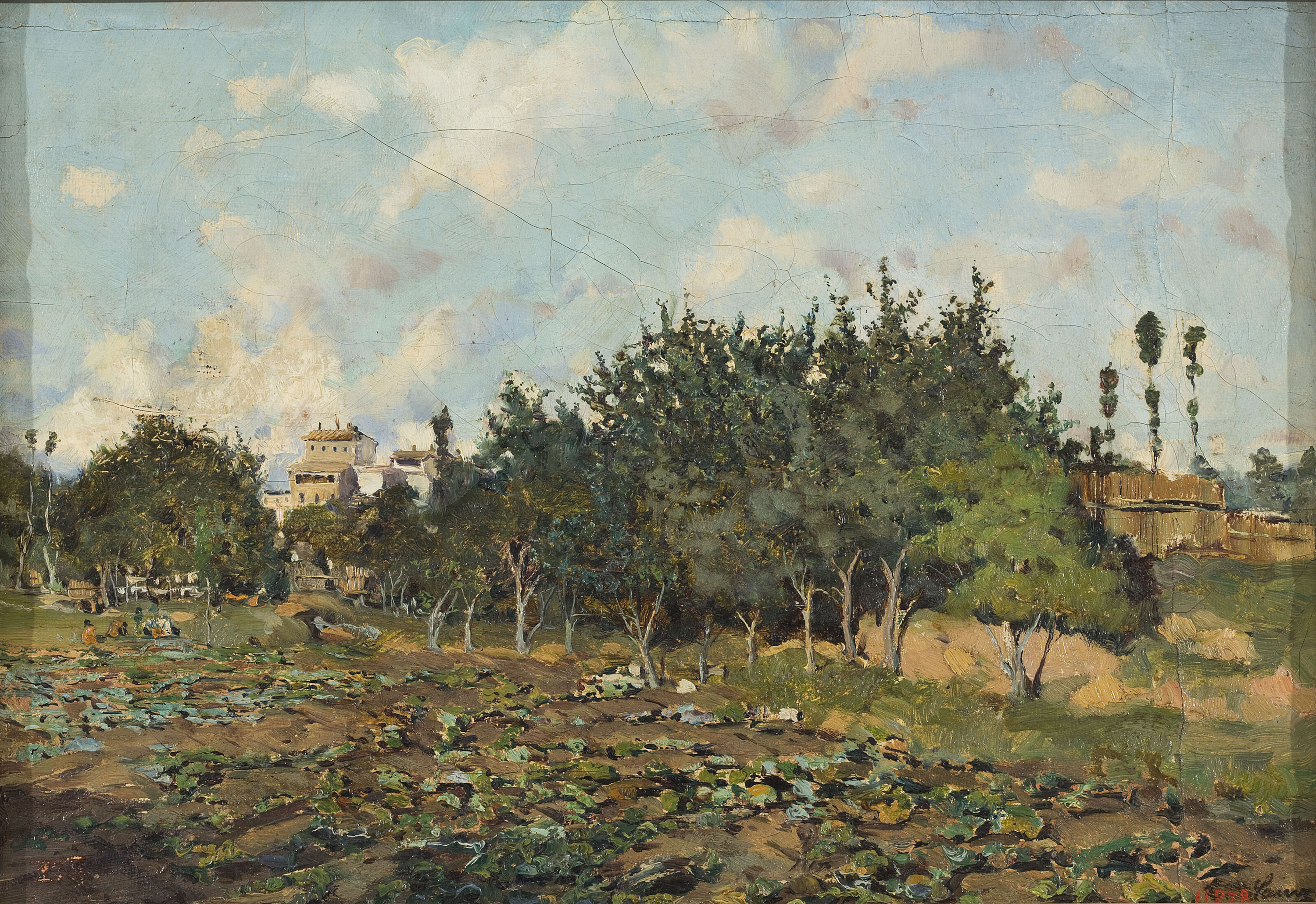 image for: Casimiro Sainz - Hort - Cap a 1879-1880