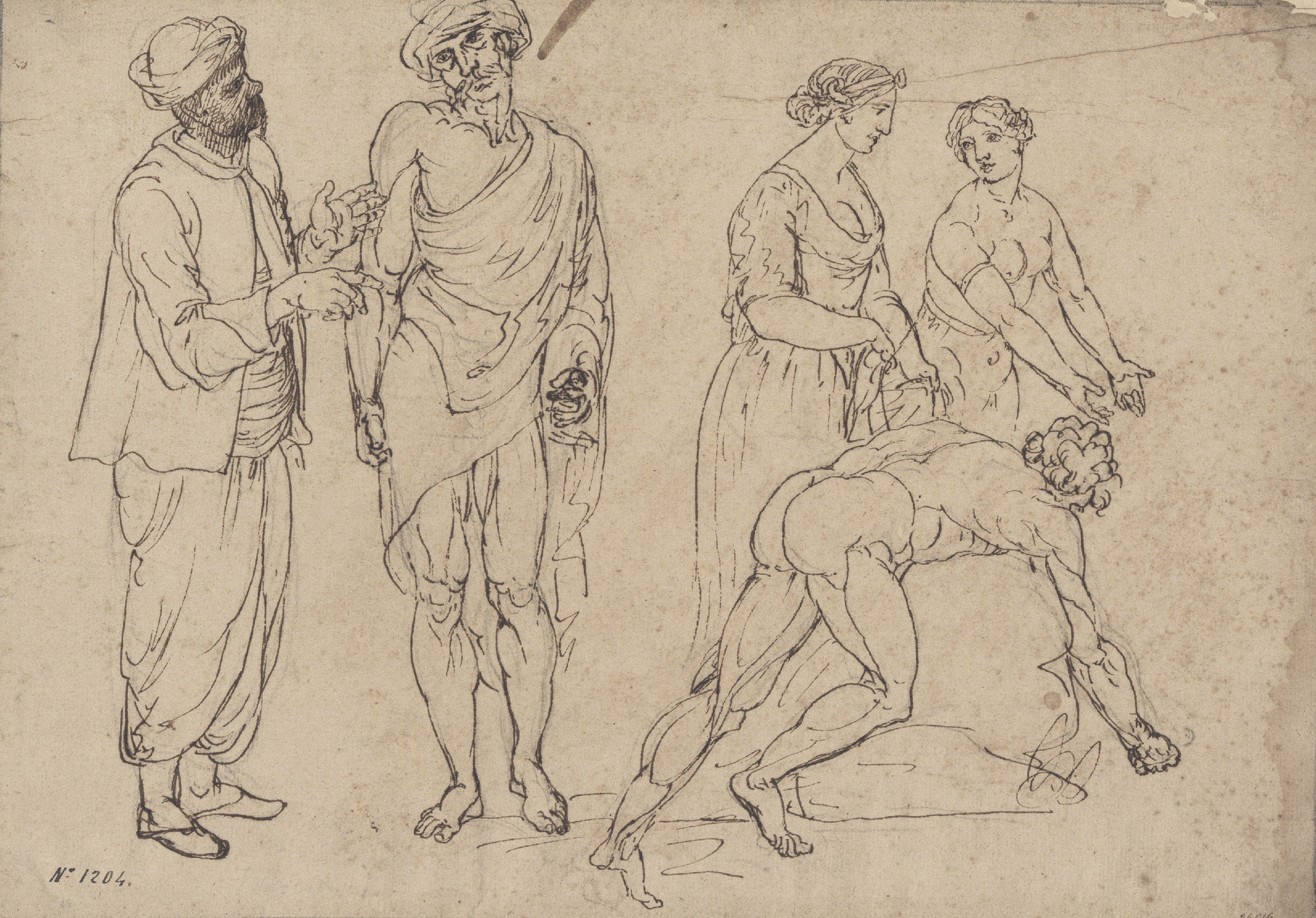 image for: Josep Bernat Flaugier - Estudis de figures - Cap a 1800-1812