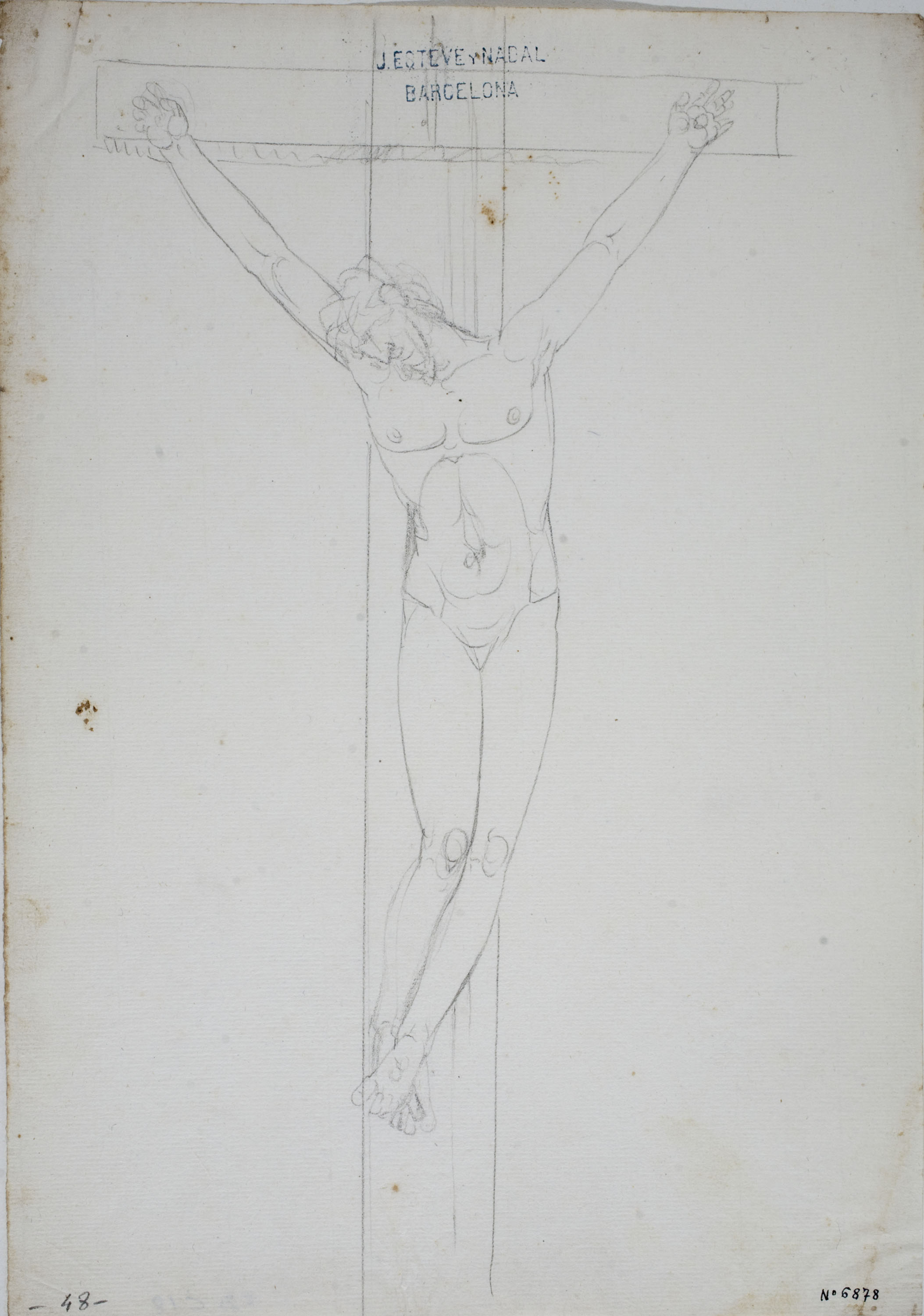 image for: Josep Bernat Flaugier - Crucifixió - Cap a 1807