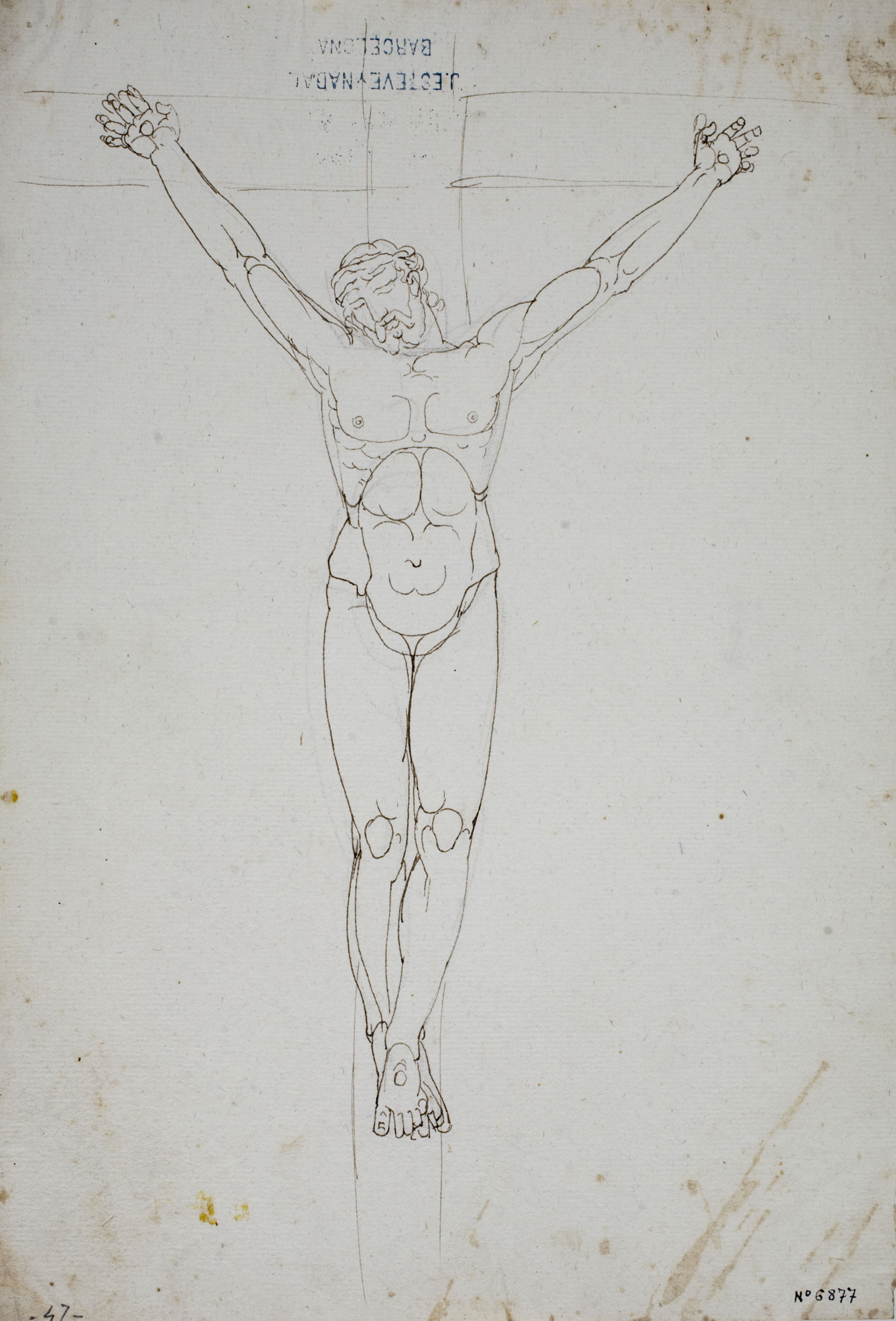 image for: Josep Bernat Flaugier - Crucifixió - Cap a 1807
