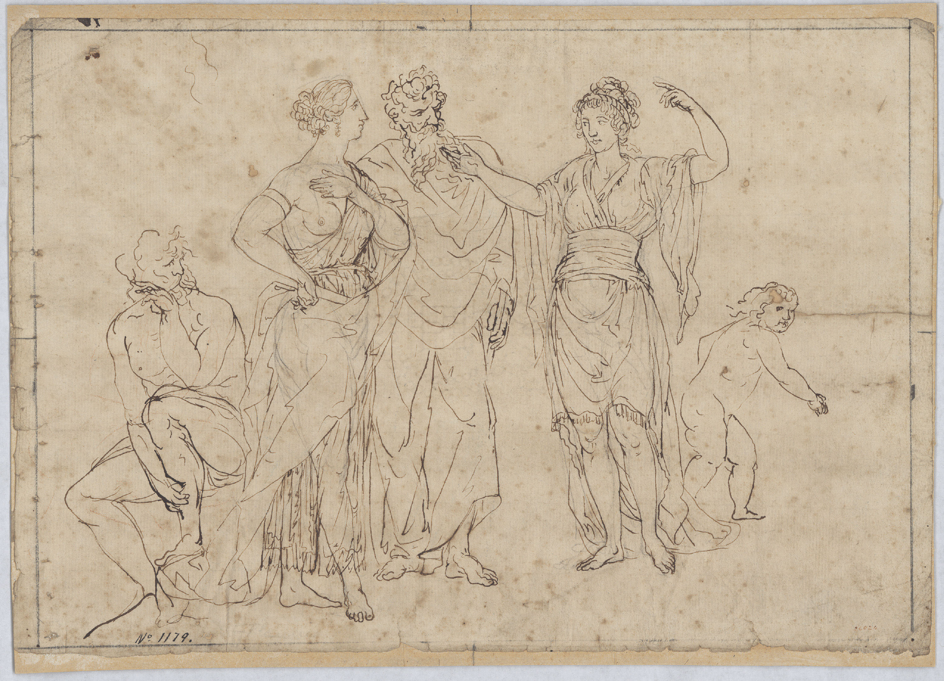image for: Josep Bernat Flaugier - Composició mitològica - Cap a 1800-1812