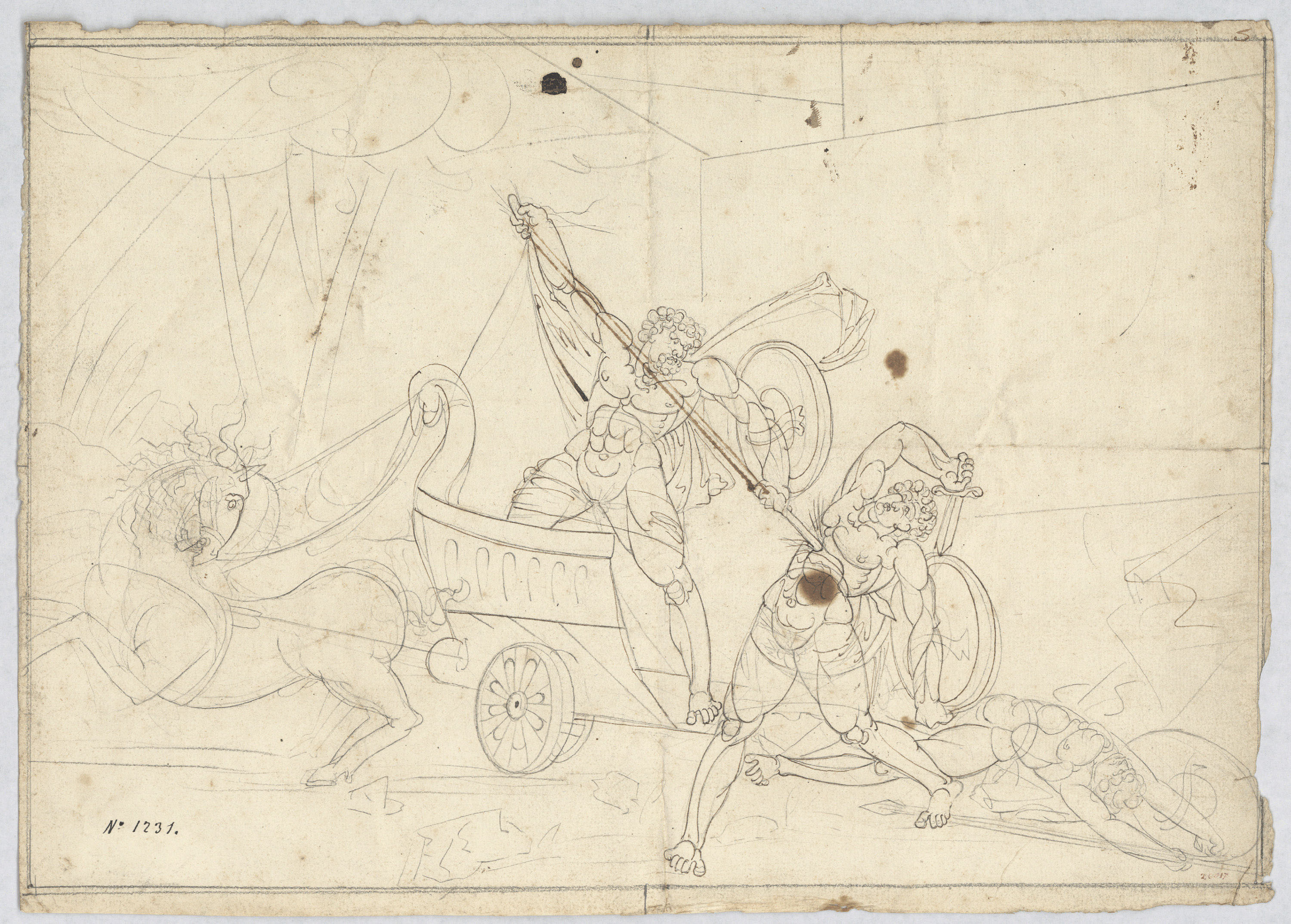 image for: Josep Bernat Flaugier - Composició mitològica - Cap a 1800-1812