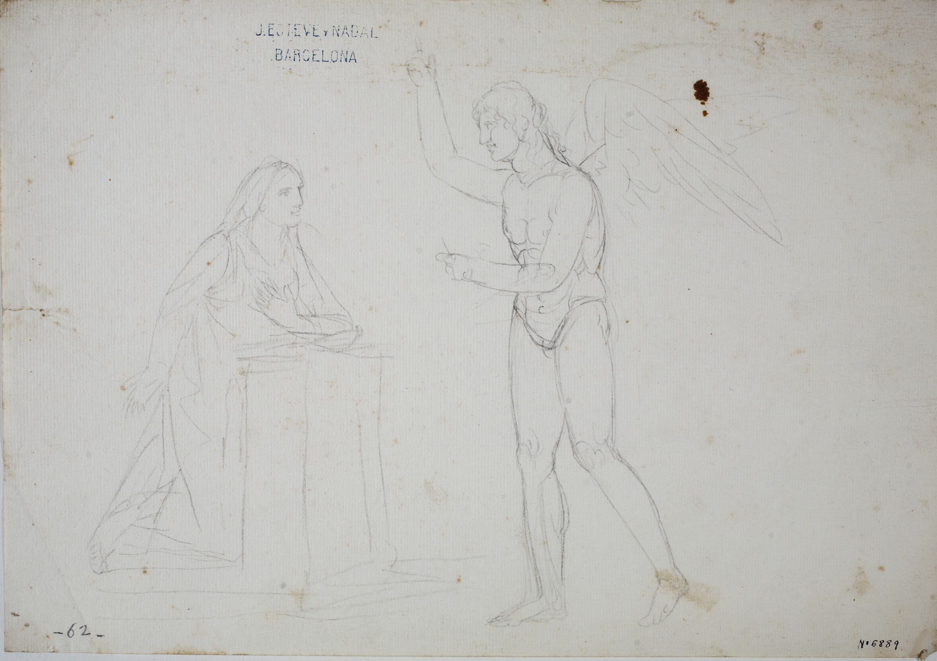 image for: Josep Bernat Flaugier - L'Anunciació - Cap a 1790-1800