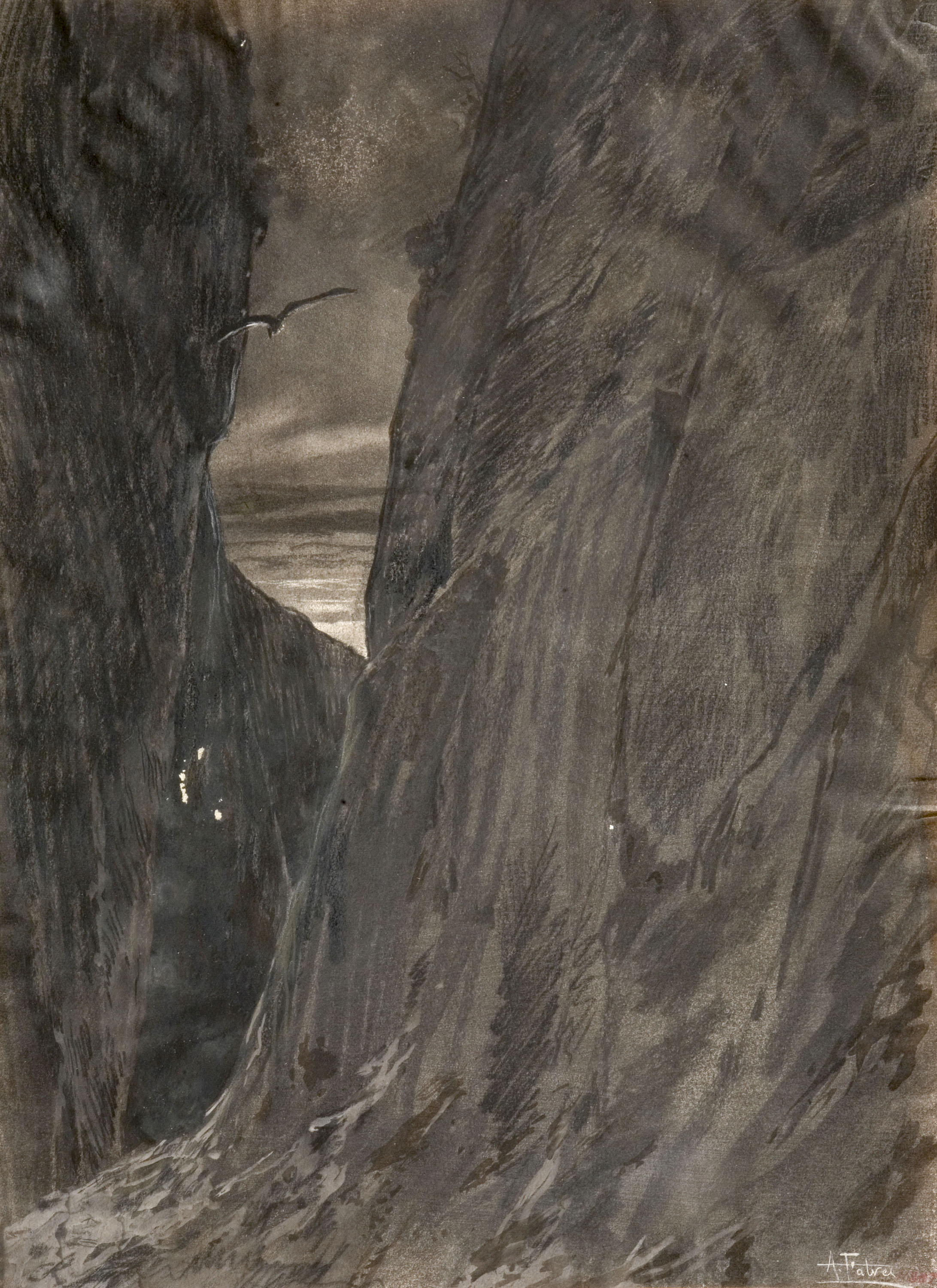 Antoni Fabrés - Nocturn - Cap a 1880 image for: Antoni Fabrés - Nocturn - Cap a 1880