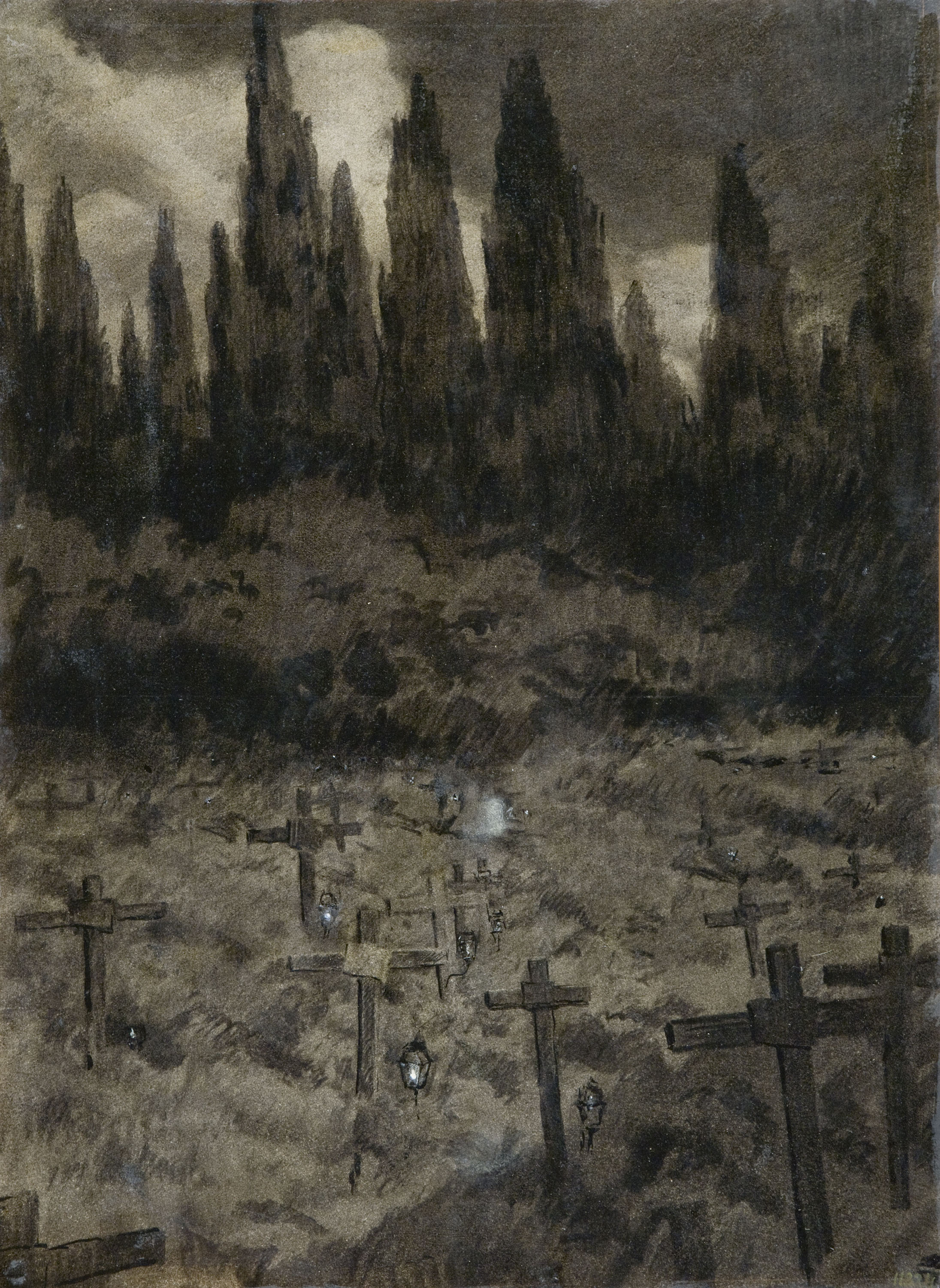 image for: Antoni Fabrés - Cementiri - Cap a 1880