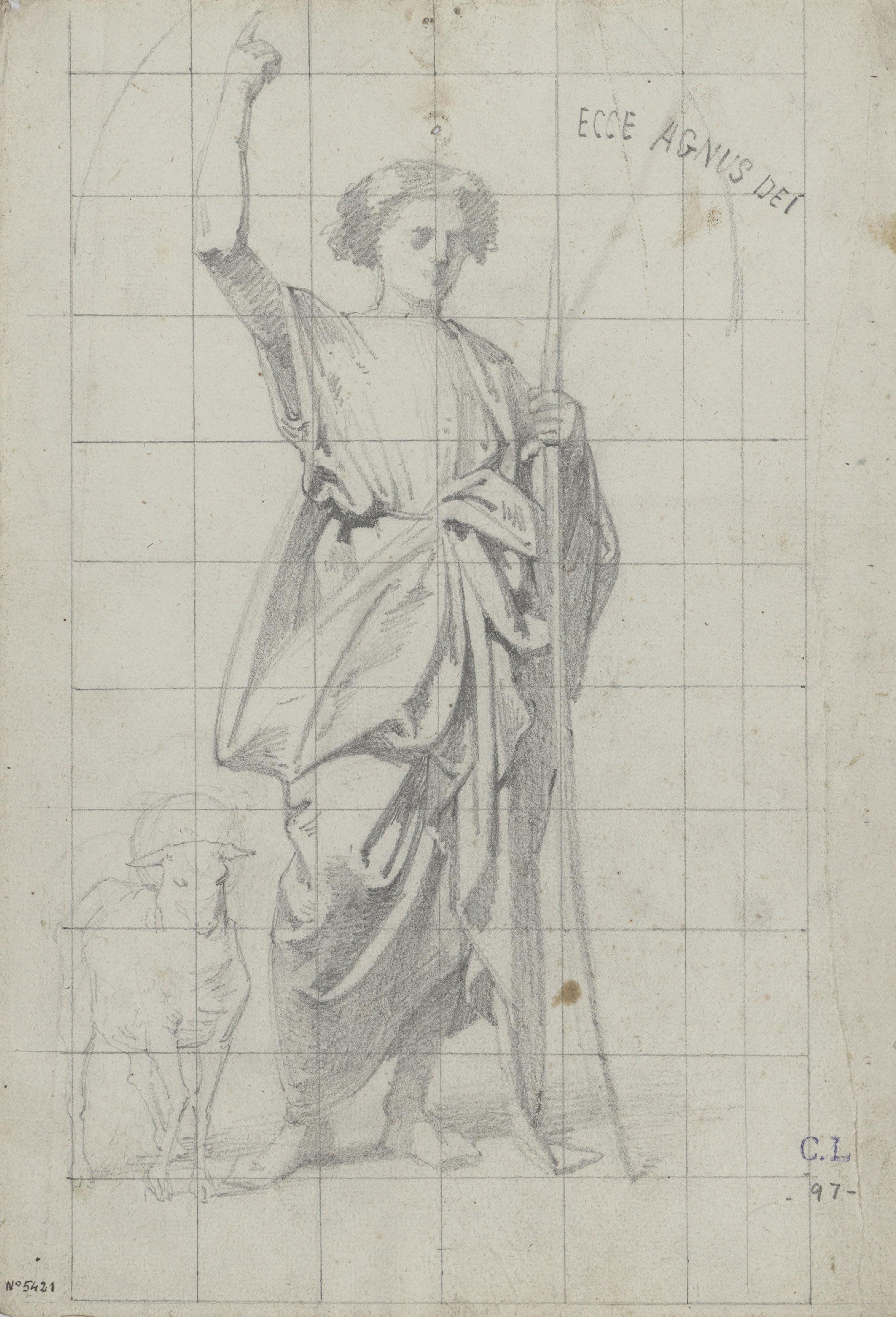 image for: Claudi Lorenzale - Sant Joan Baptista - Cap a 1850-1870