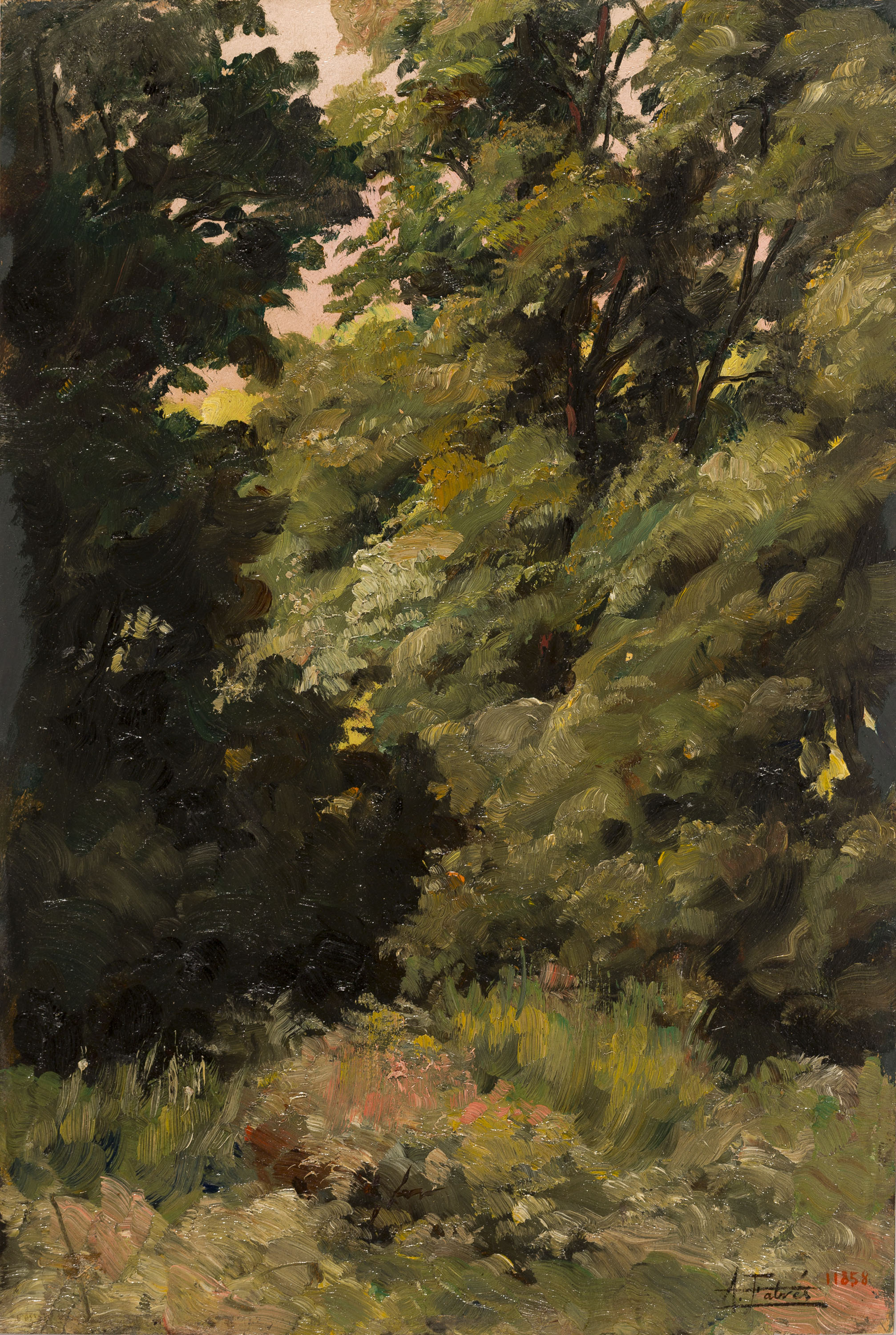 image for: Antoni Fabrés - Racó de parc - 1898