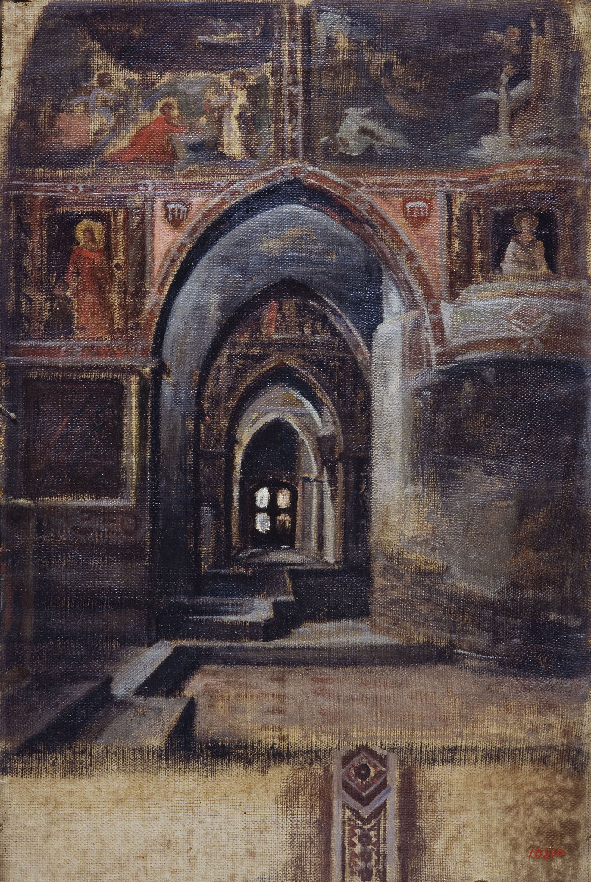 image for: Benet Mercadé - Interior de l'església de l'Arena a Pàdua - Cap a 1863-1864
