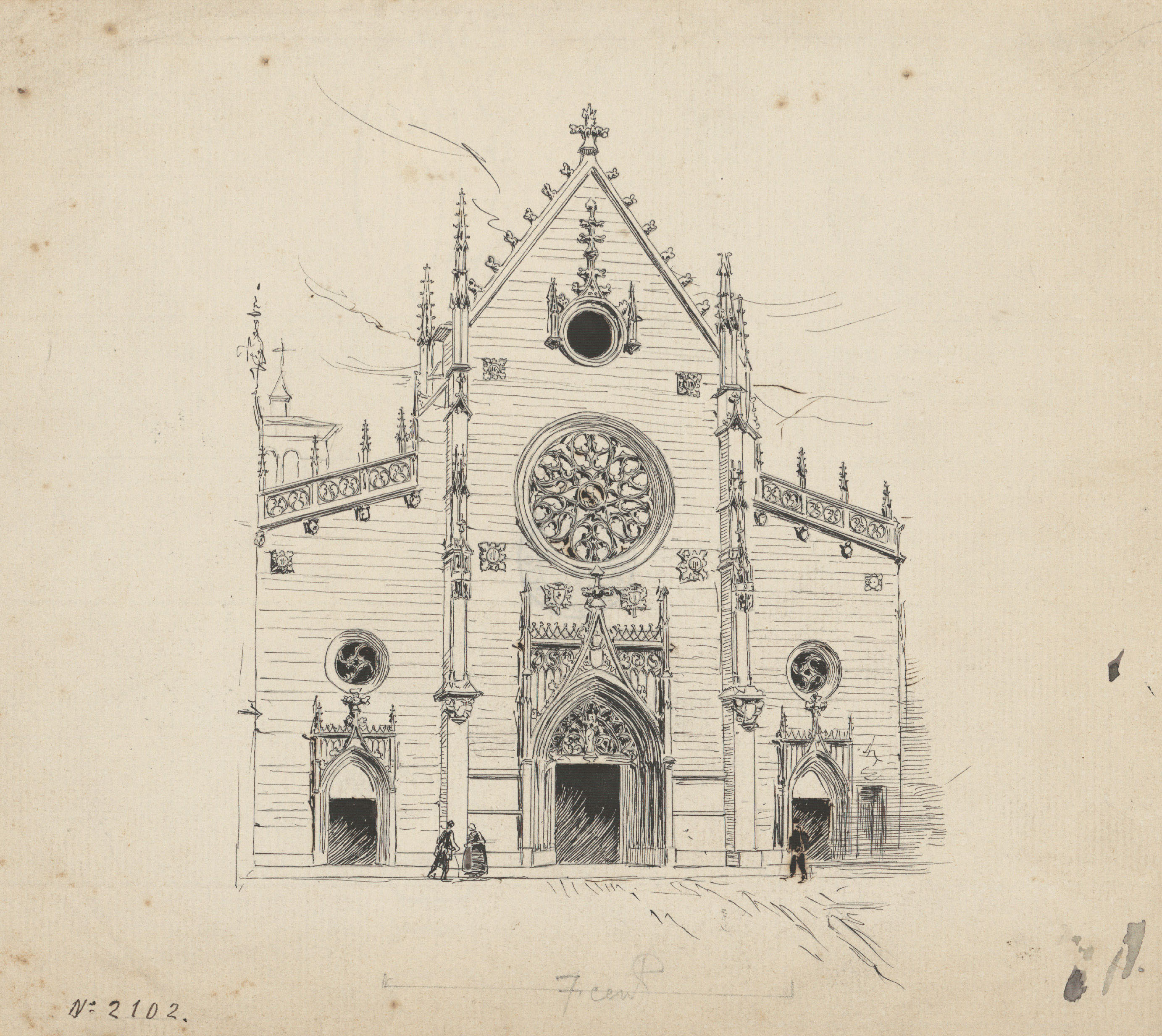 image for: Josep Lluís Pellicer - Església de Sant Bonaventura a Lió - Cap a 1889