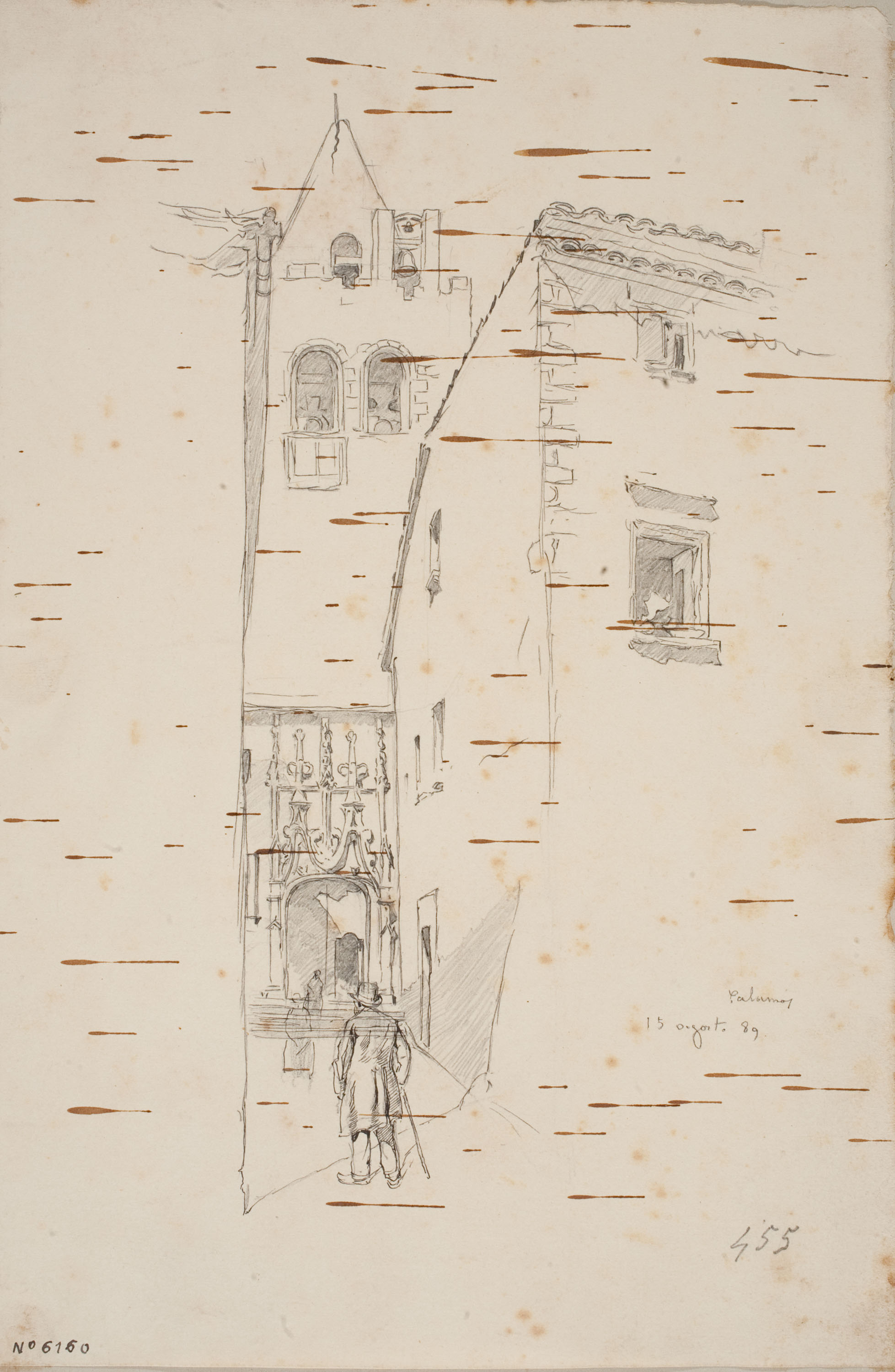 image for: Josep Lluís Pellicer - Portada d'església a Palamós - 1889