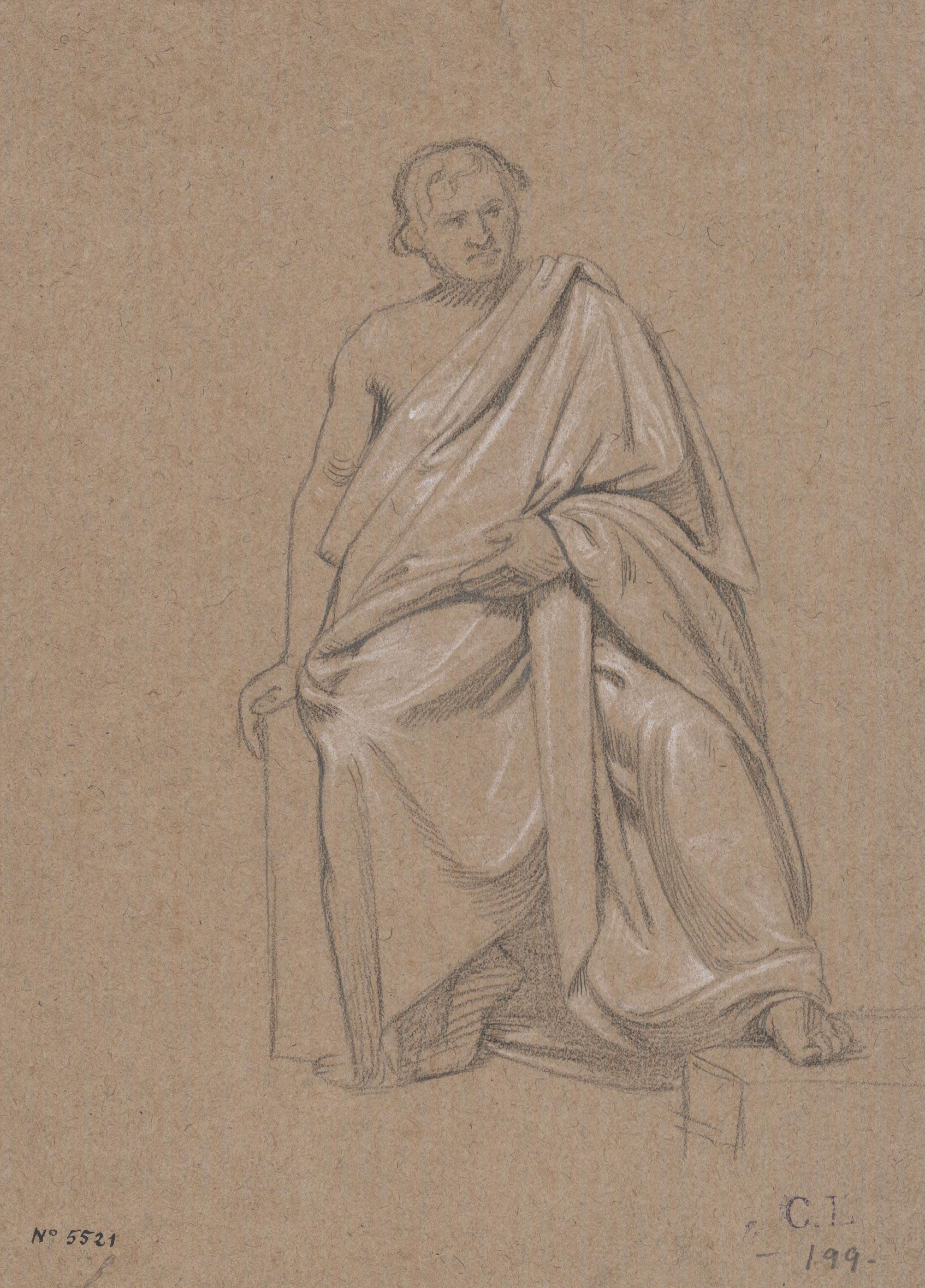 image for: Claudi Lorenzale - Acadèmia masculina - Cap a 1850-1855 [1]