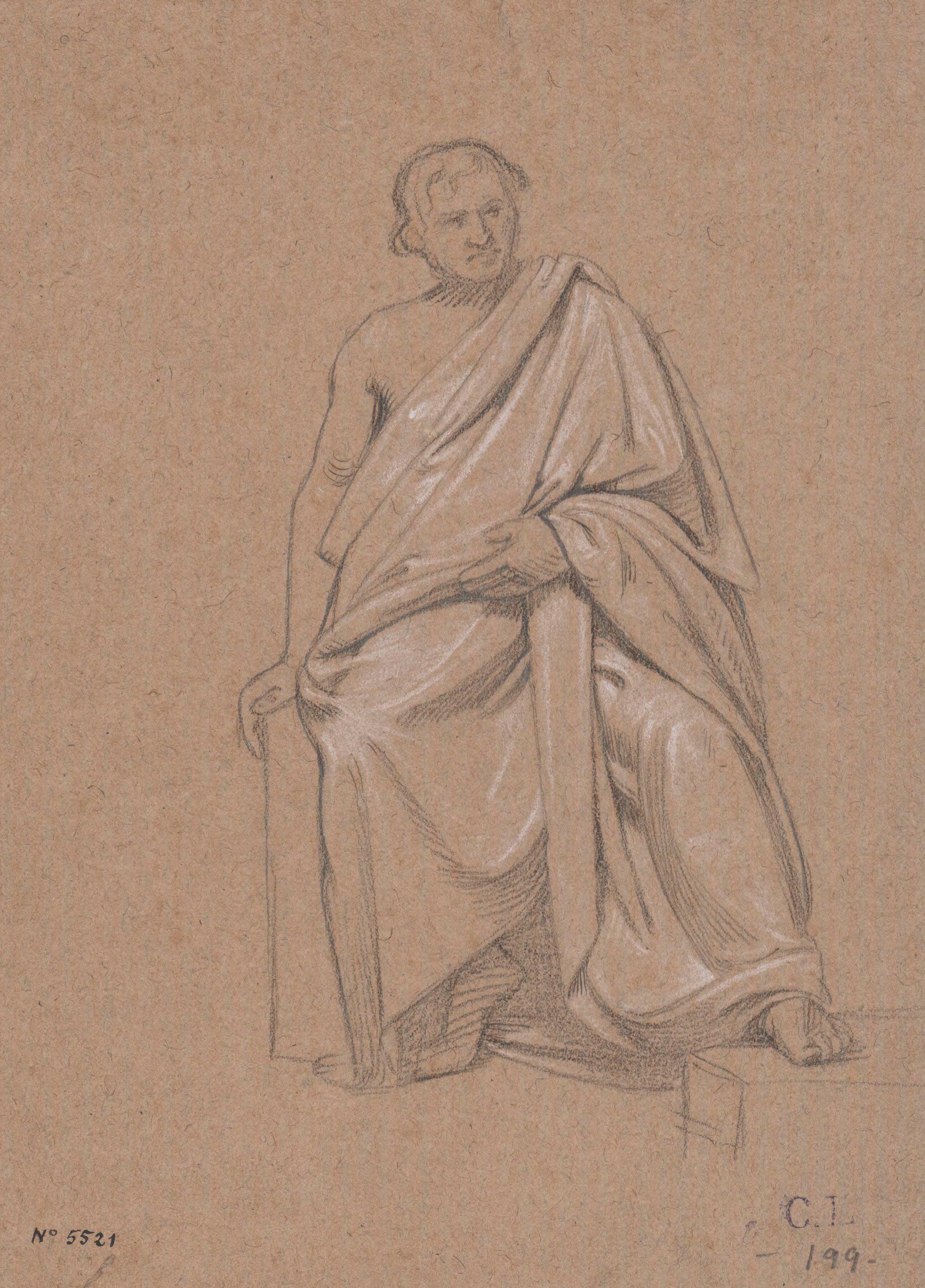 image for: Claudi Lorenzale - Acadèmia masculina - Cap a 1850-1855 [1]
