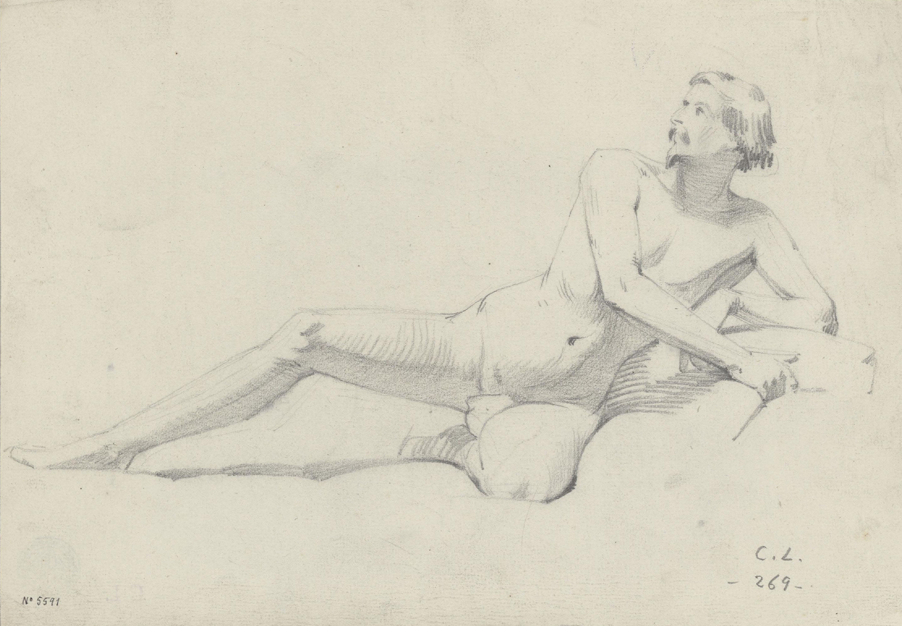 image for: Claudi Lorenzale - Acadèmia masculina (anvers) / Acadèmia masculina (revers) - Cap a 1850-1855