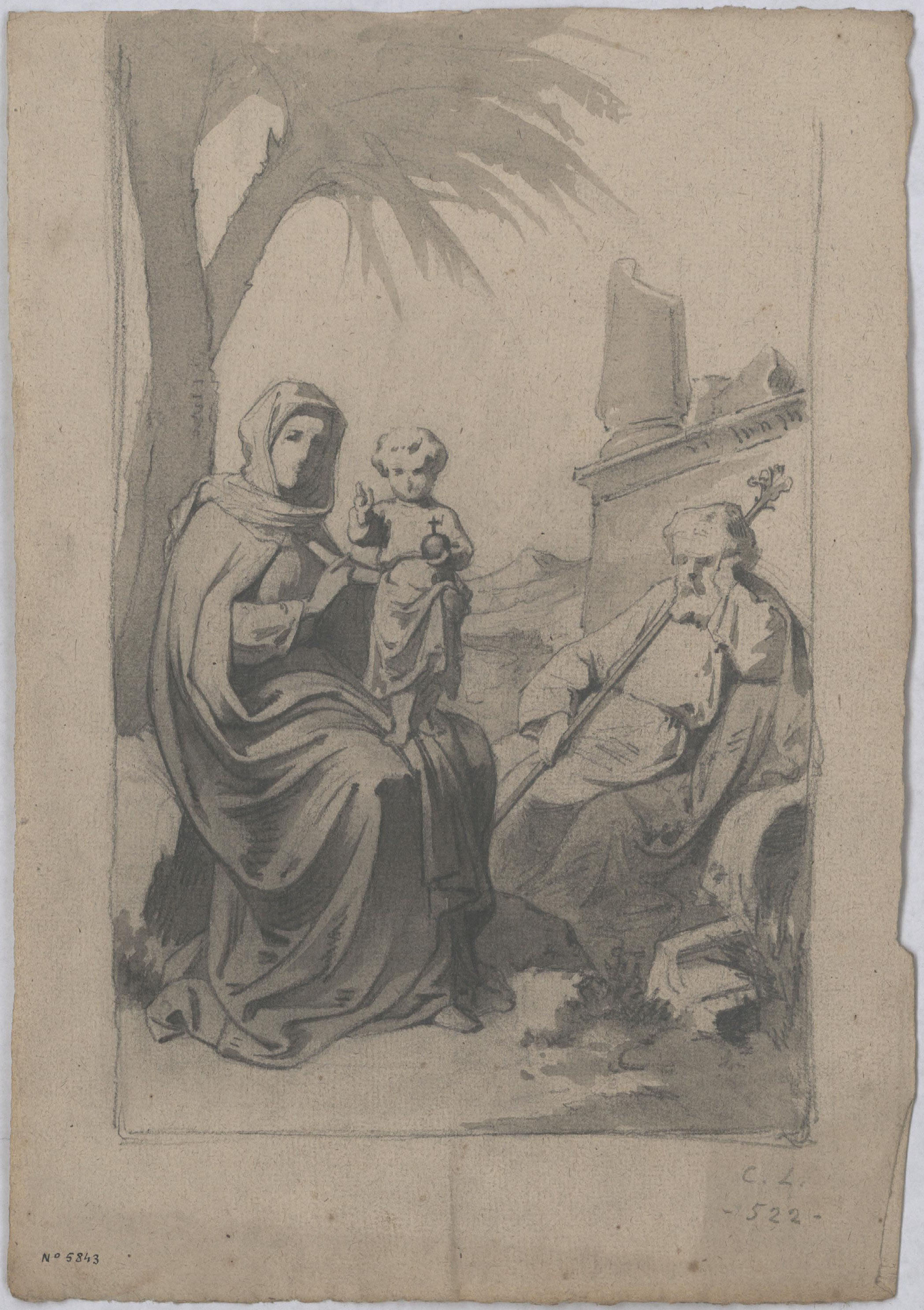 Claudi Lorenzale - Sagrada Família - Cap a 1850-1870 image for: Claudi Lorenzale - Sagrada Família - Cap a 1850-1870