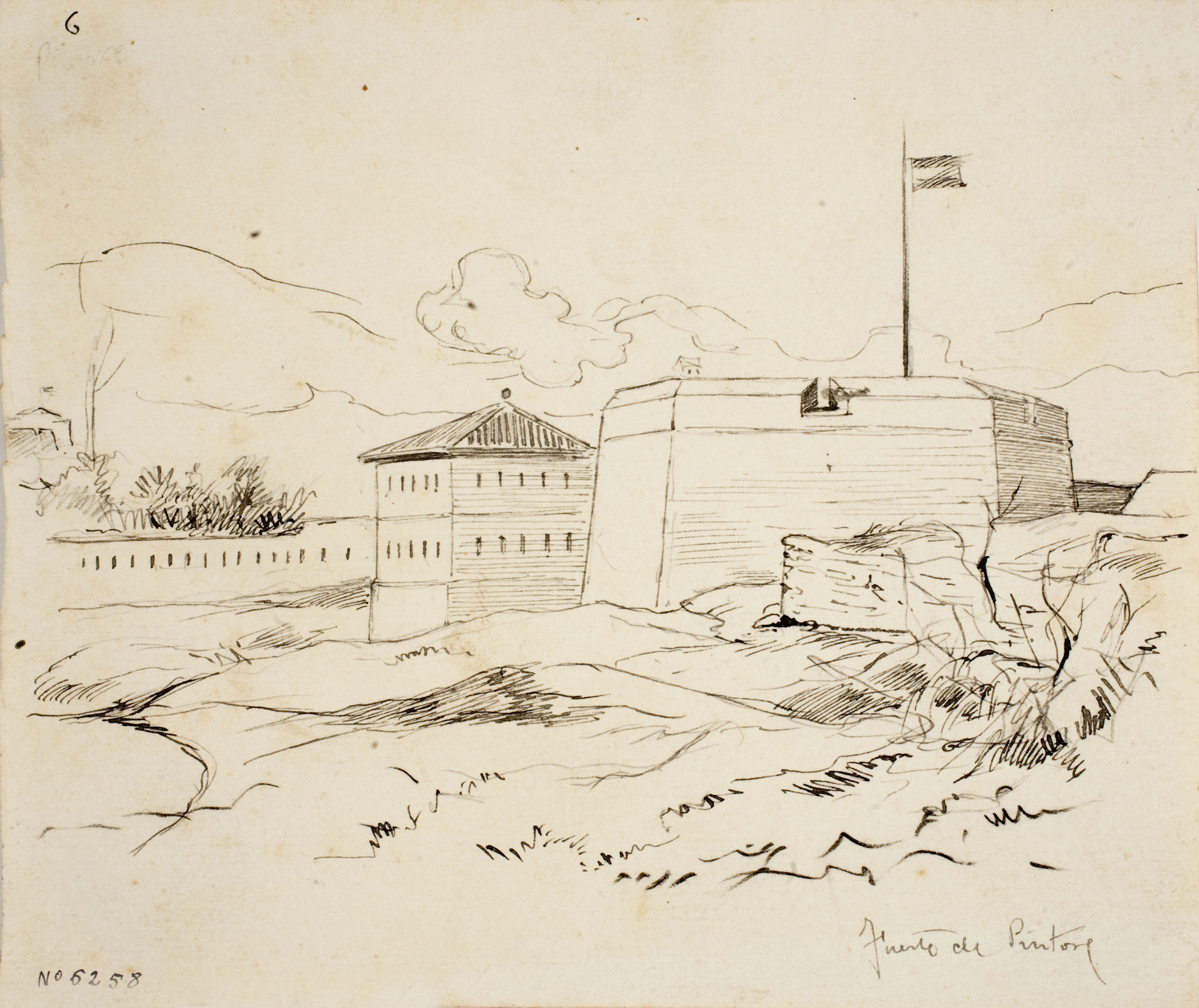 image for: Josep Lluís Pellicer - Fuerte de Pintor - Cap a 1872-1876