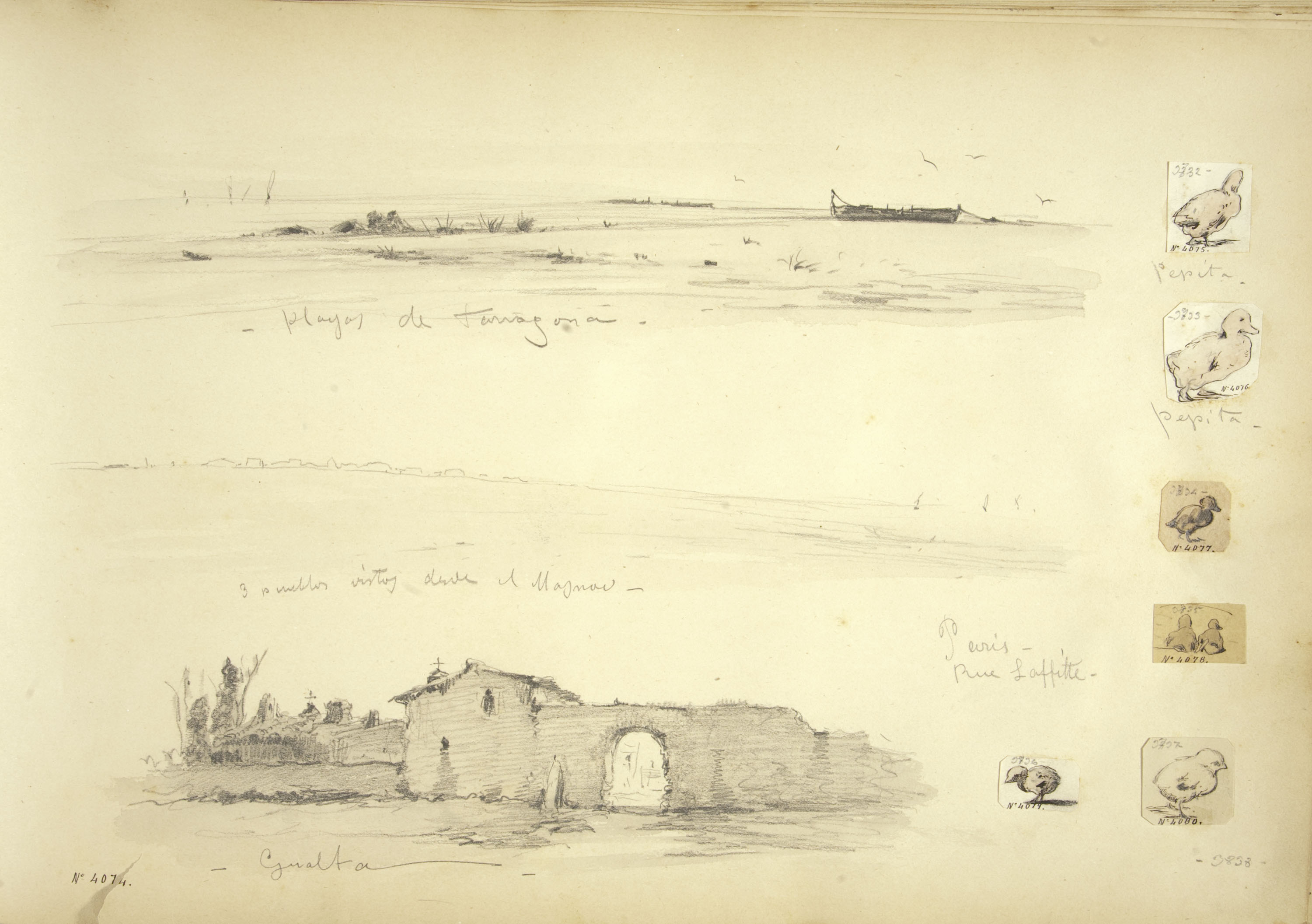 image for: Modest Urgell - Vistes de Tarragona, El Masnou i Gualta - Cap a 1864