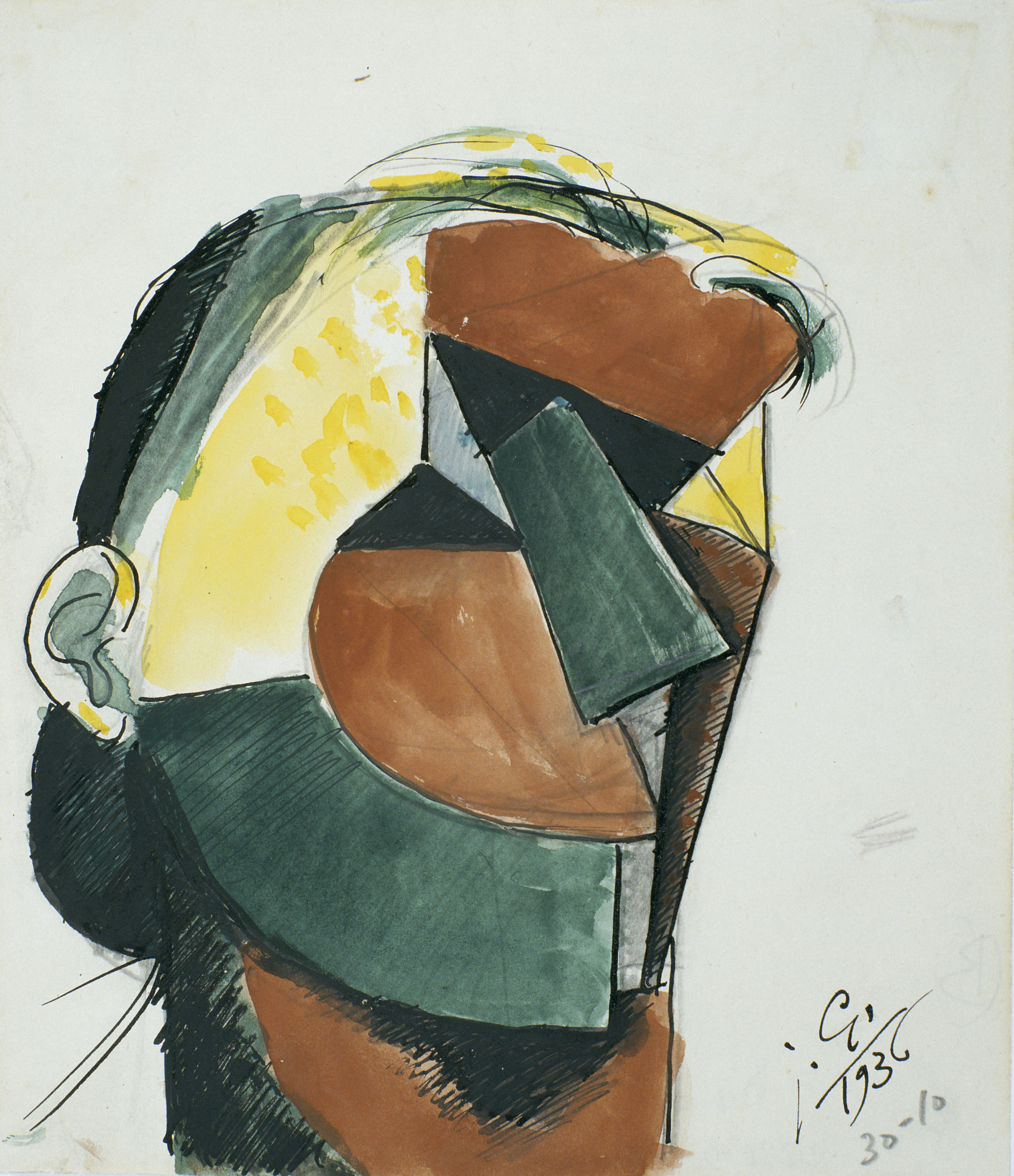 image for: Juli González - Cara acolorida (Visage coloré) - 1936