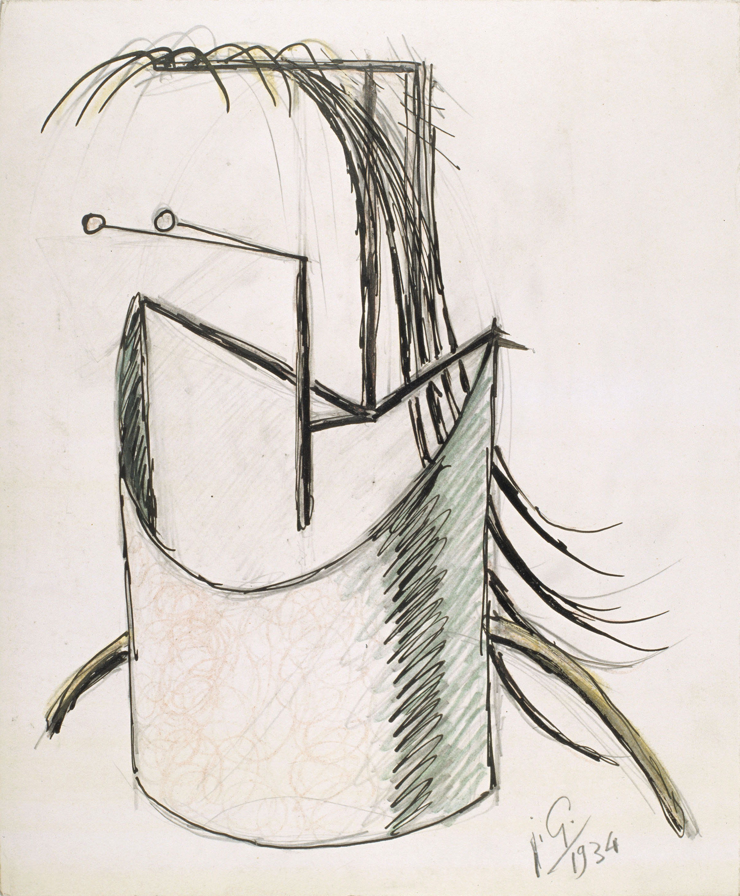 Juli González - Cap d'insecte (Tête d'insecte) - 1934 image for: Juli González - Cap d'insecte (Tête d'insecte) - 1934