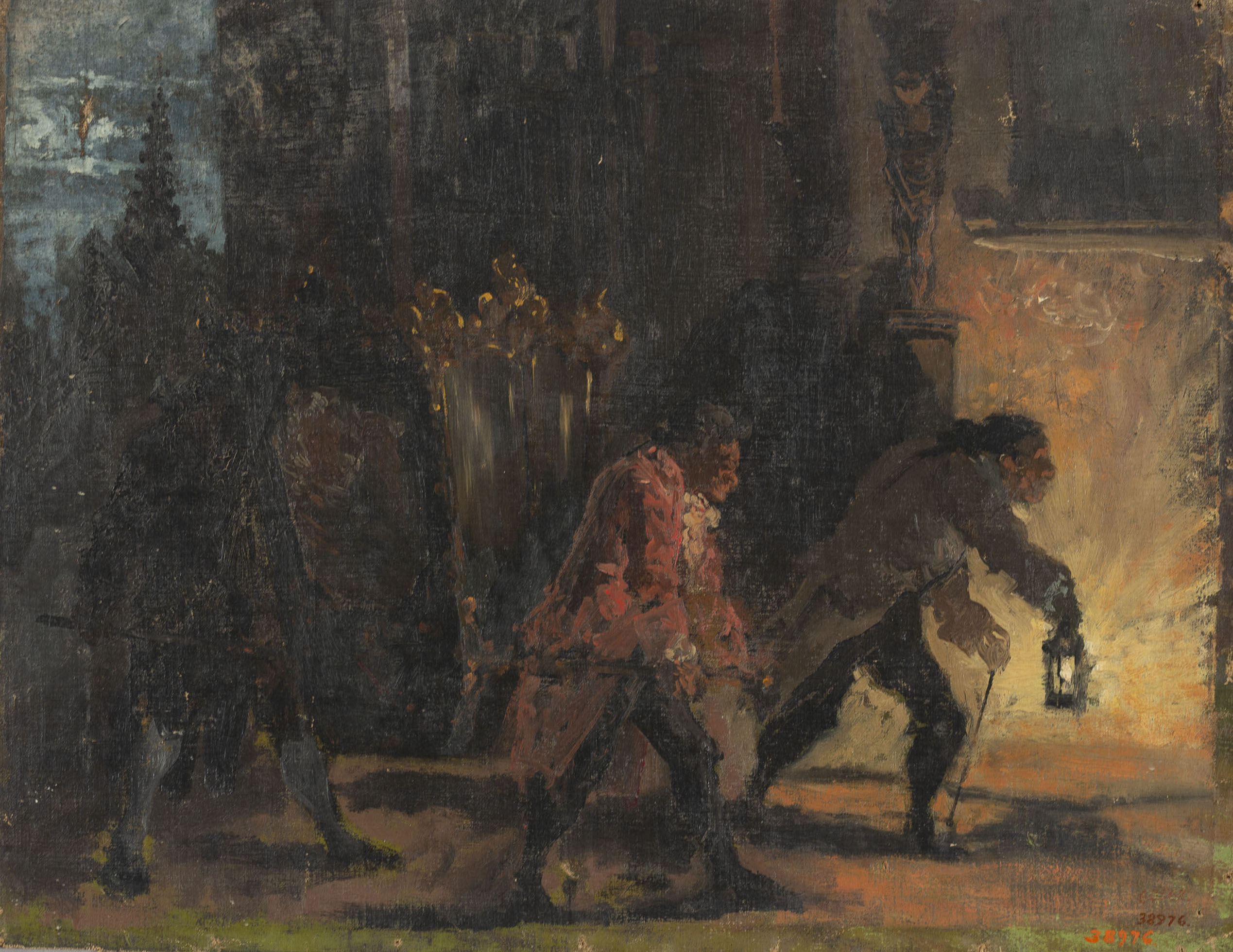image for: Ramon Amado - Escena nocturna - Cap a 1864-1888
