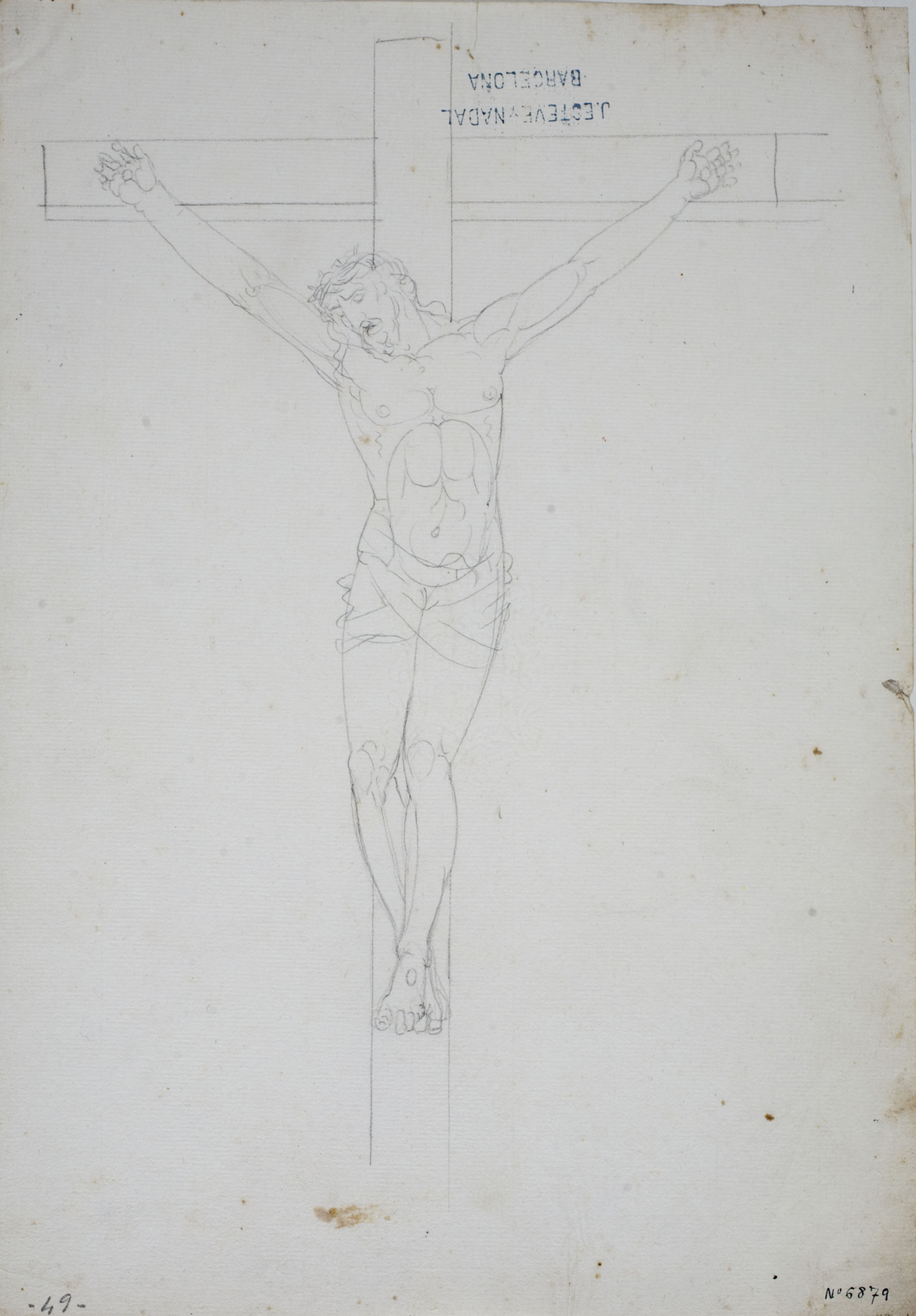 image for: Josep Bernat Flaugier - Crucifixió - Cap a 1807