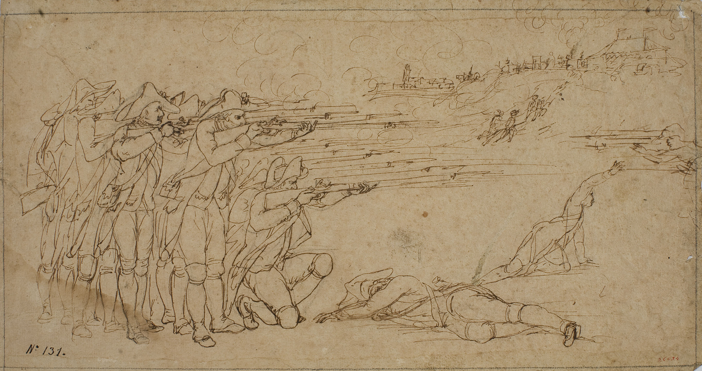 image for: Josep Bernat Flaugier - Grup de soldats en el front - Cap a 1809-1812