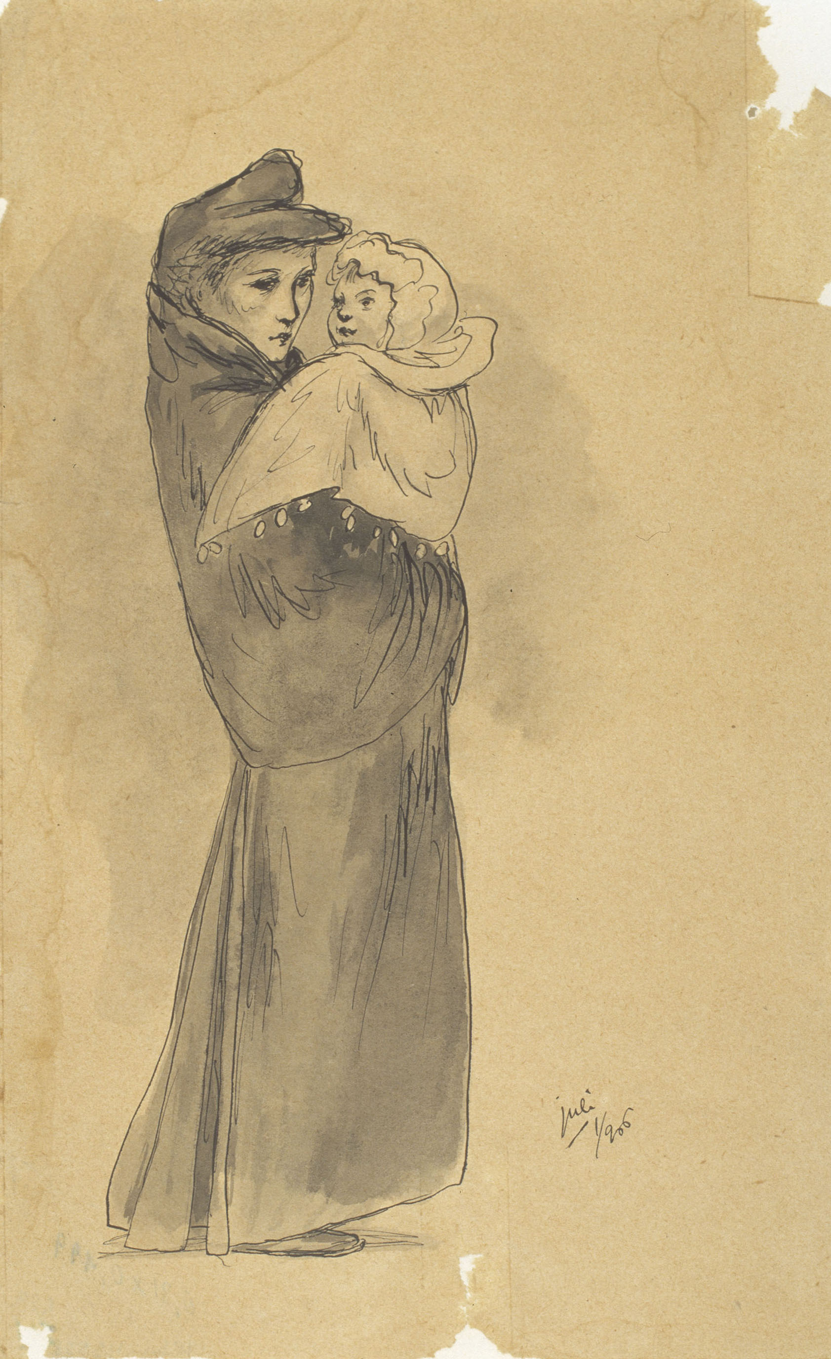 Juli González - Maternitat (Maternité) - 1906 image for: Juli González - Maternitat (Maternité) - 1906