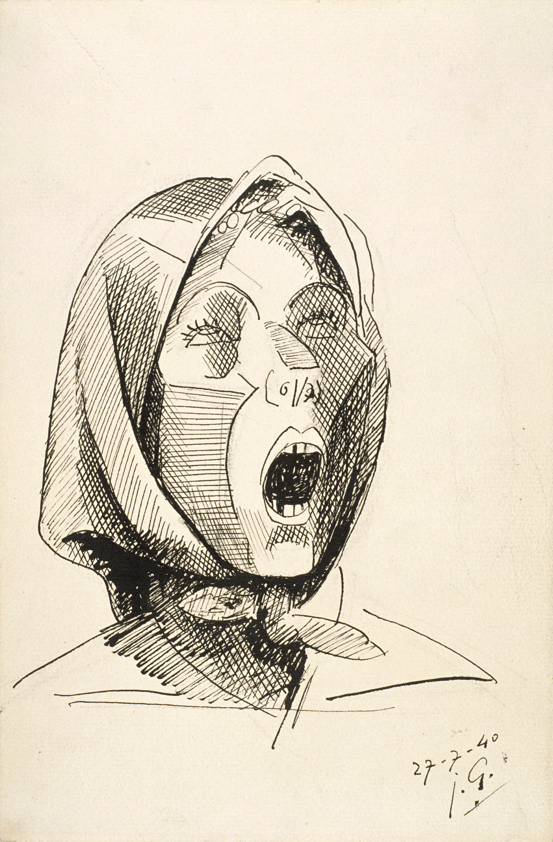 image for: Juli González - Montserrat cridant, núm. 2 - 1940