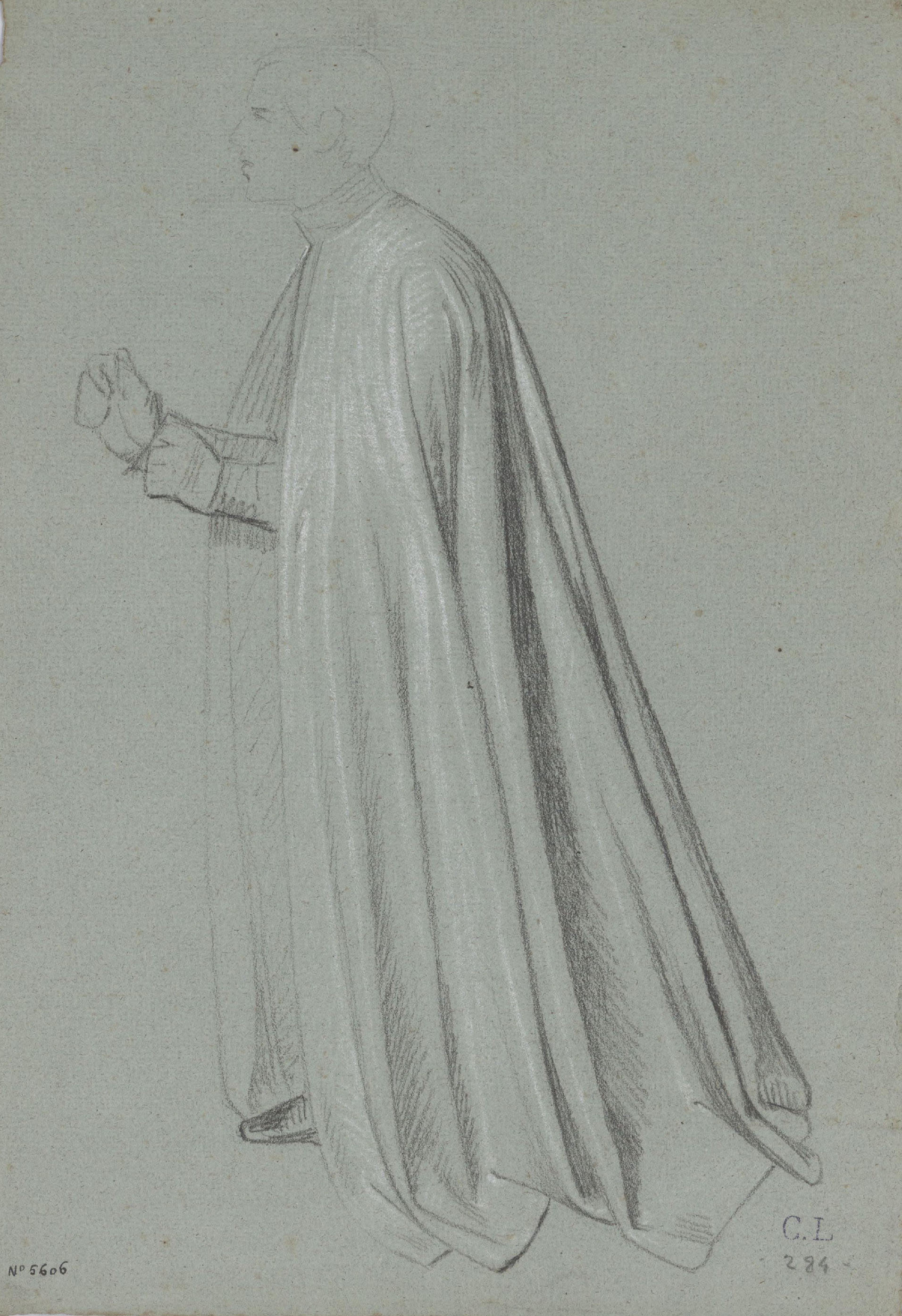 image for: Claudi Lorenzale - Figura masculina - Cap a 1850-1870