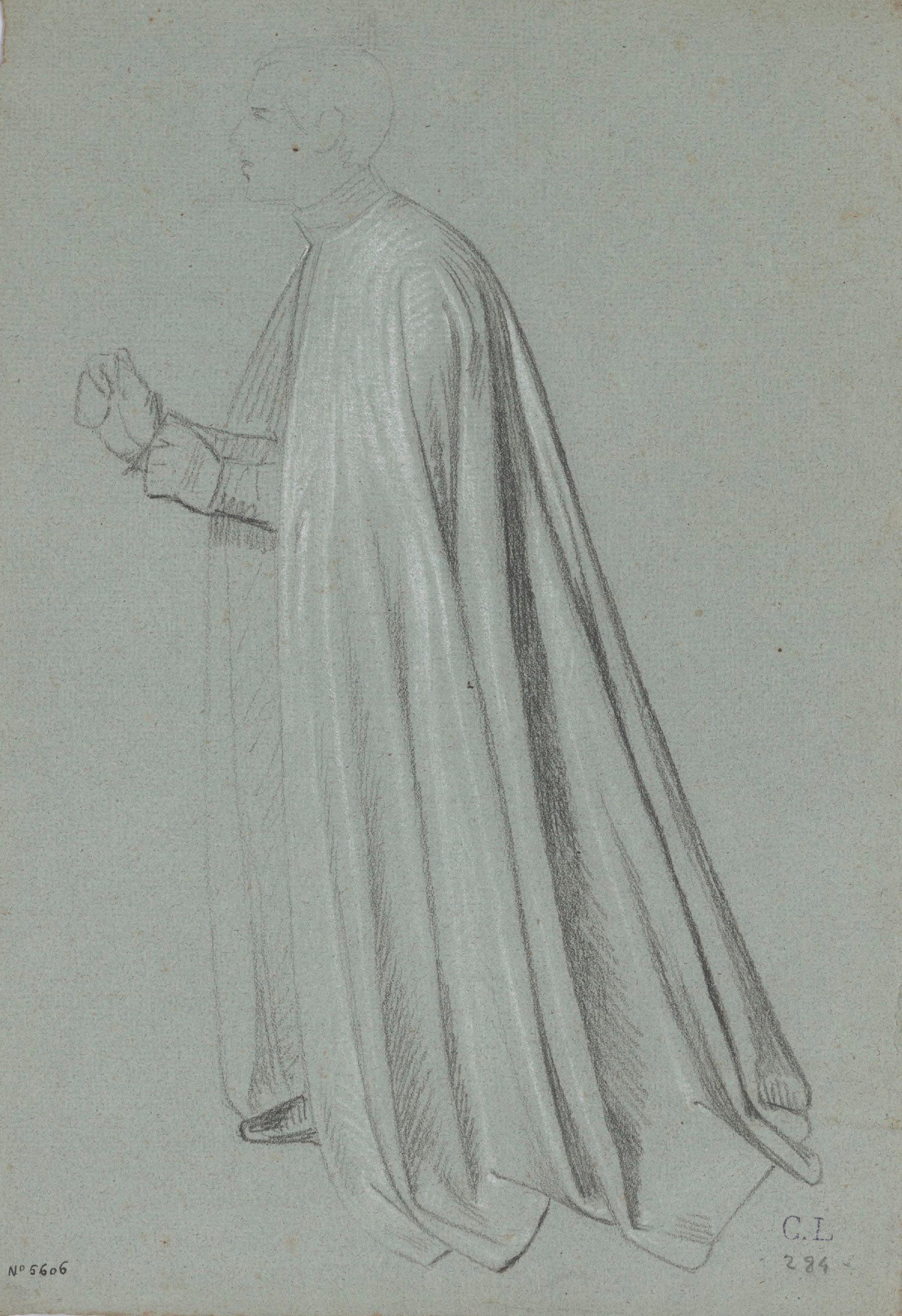 image for: Claudi Lorenzale - Figura masculina - Cap a 1850-1870