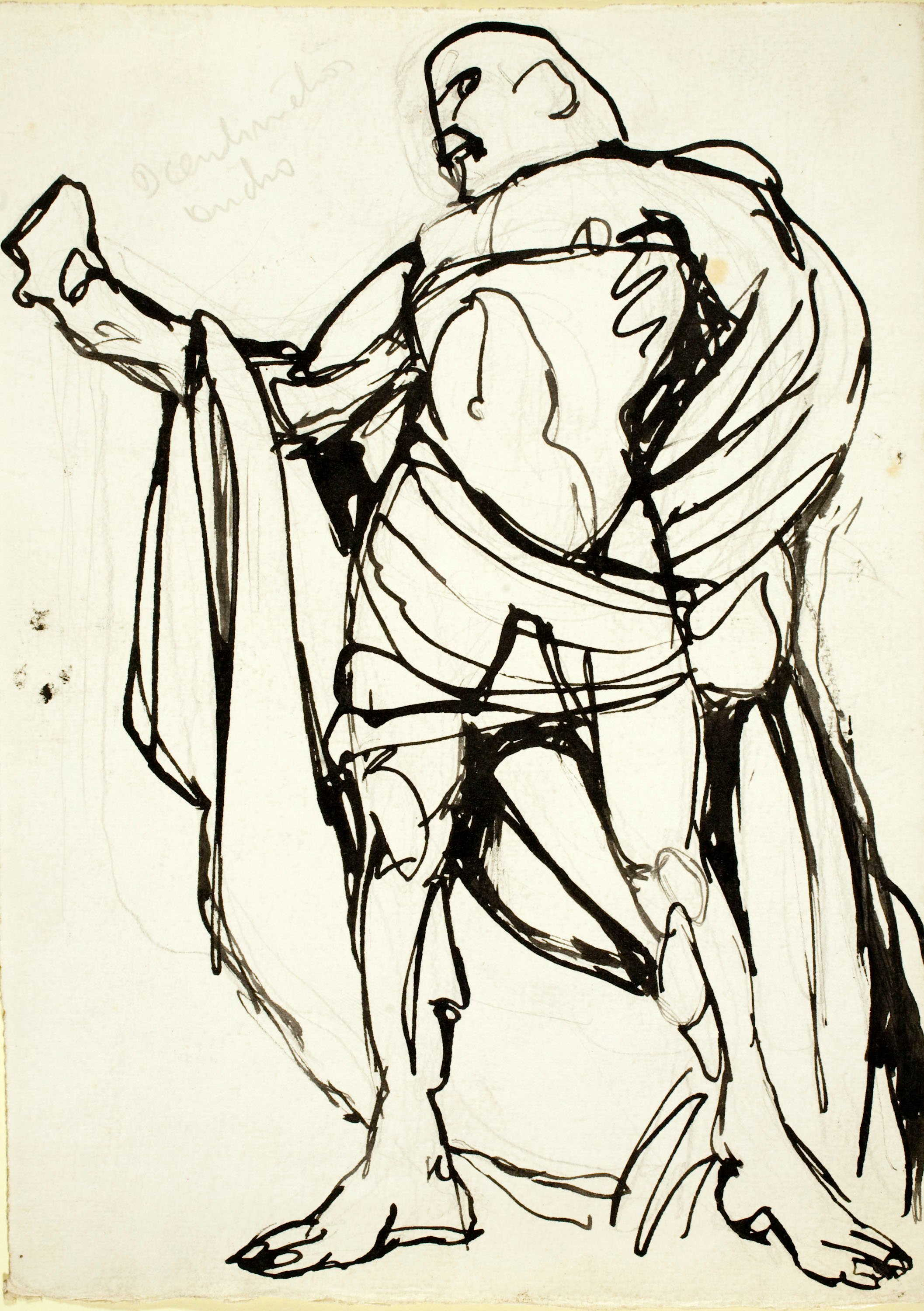image for: Ismael Smith - Figura masculina amb indumentària grega - Cap a 1908