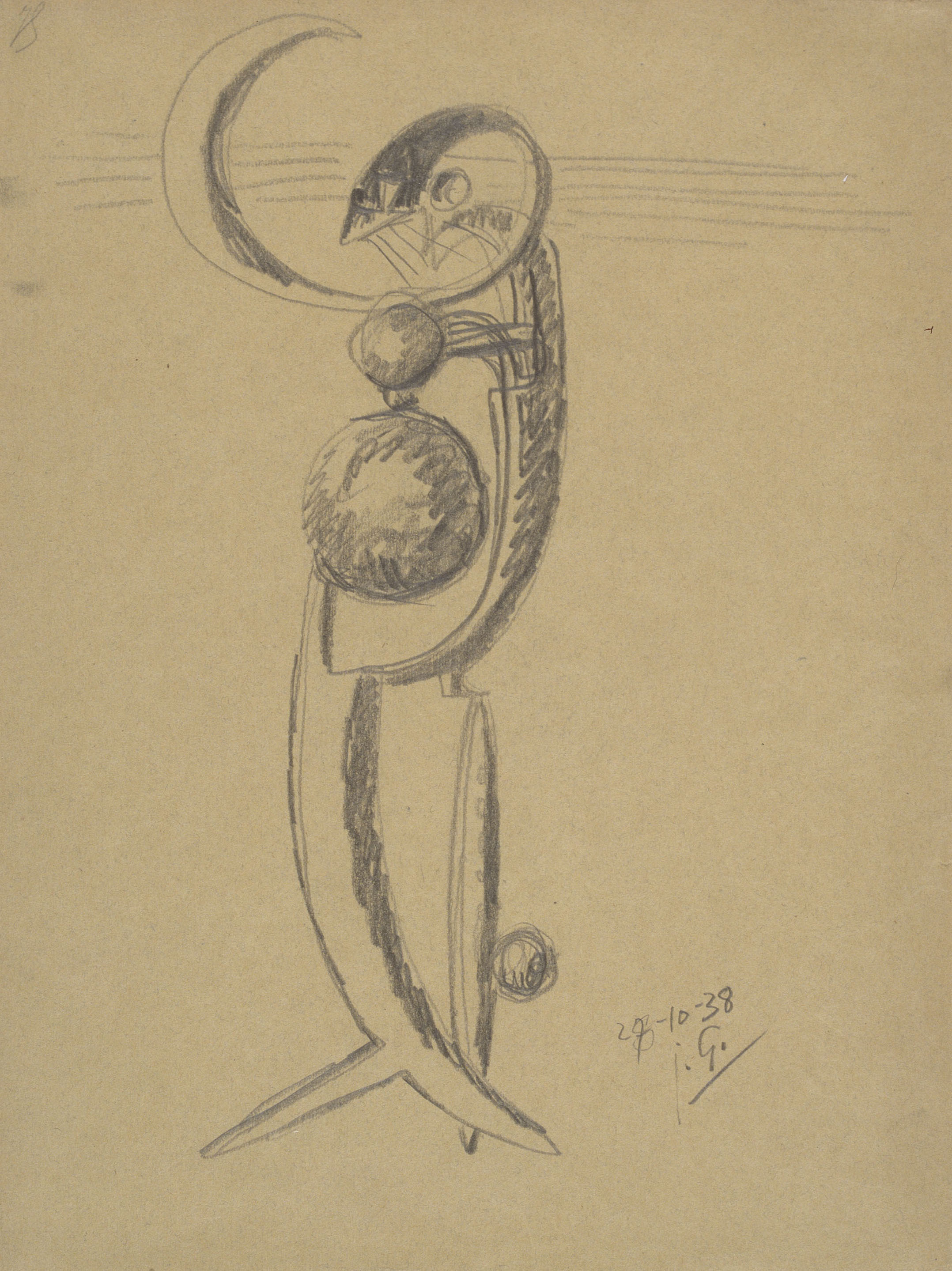 image for: Juli González - Personatge amb tres boles - 1938
