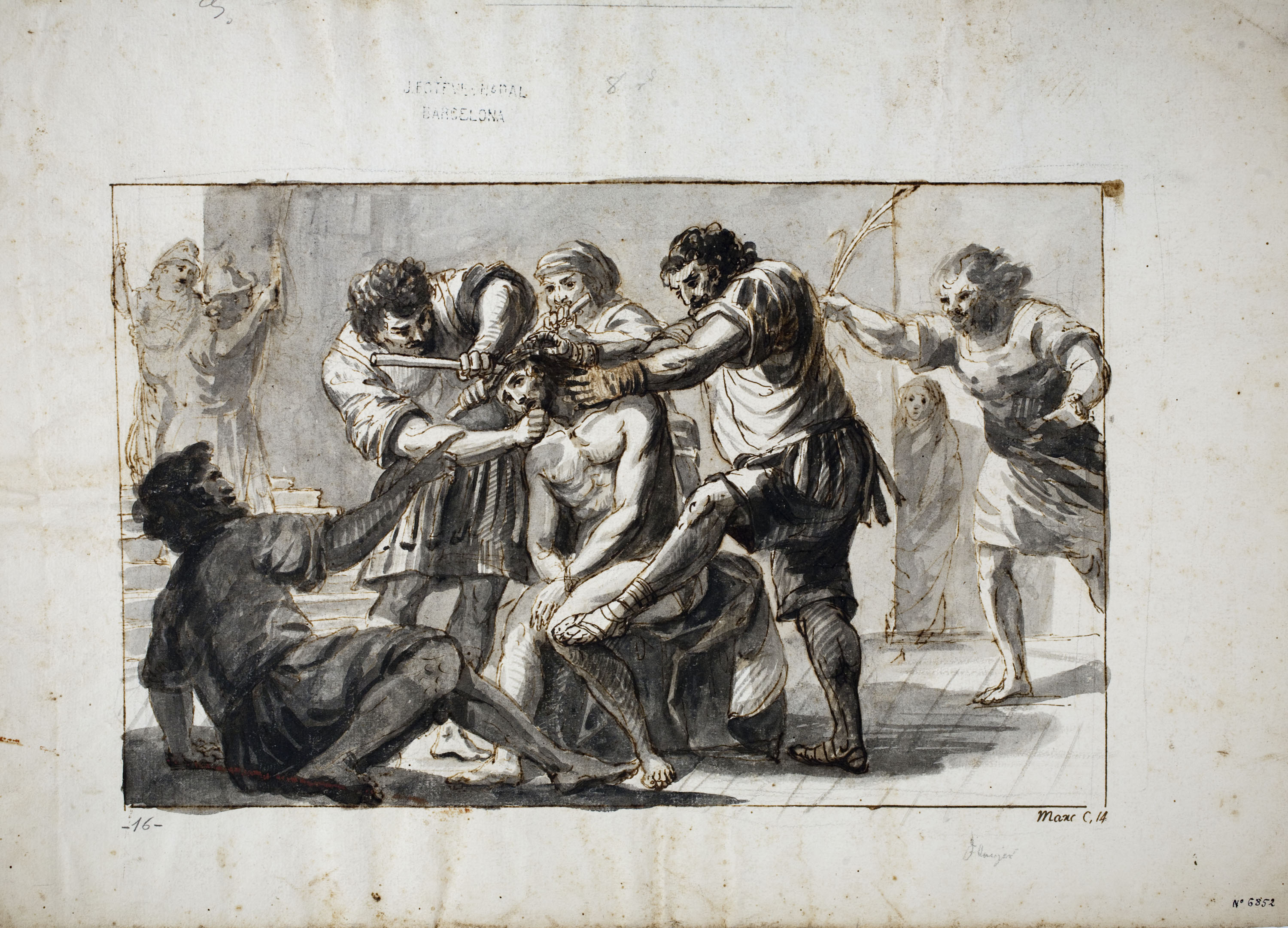 image for: Josep Bernat Flaugier - Coronació d'espines - Cap a 1790-1800