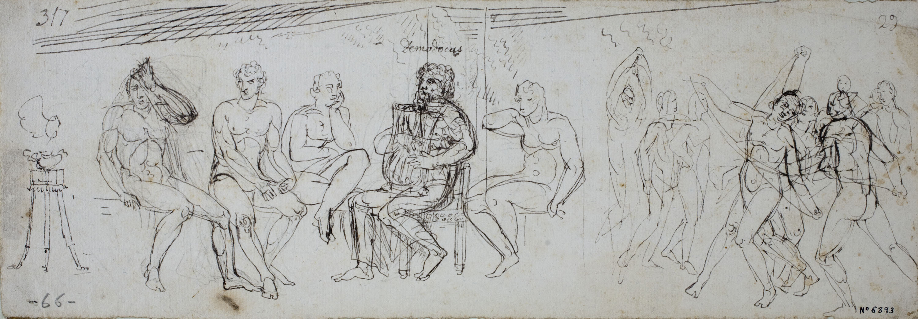image for: Josep Bernat Flaugier - Estudi d'escenes mitològiques - Cap a 1800-1812