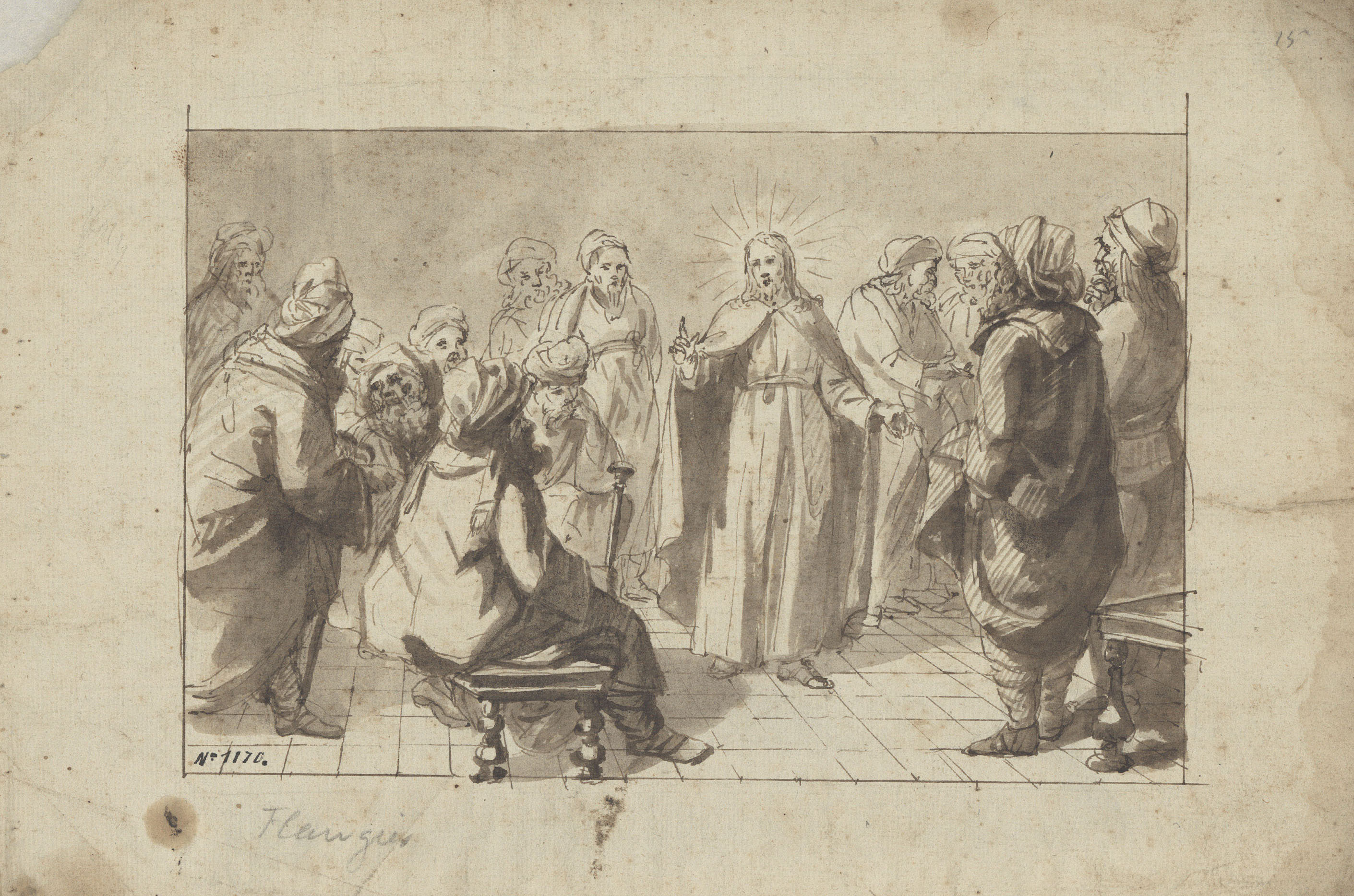 image for: Josep Bernat Flaugier - Jesús amb els doctors de la llei - Cap a 1800-1812