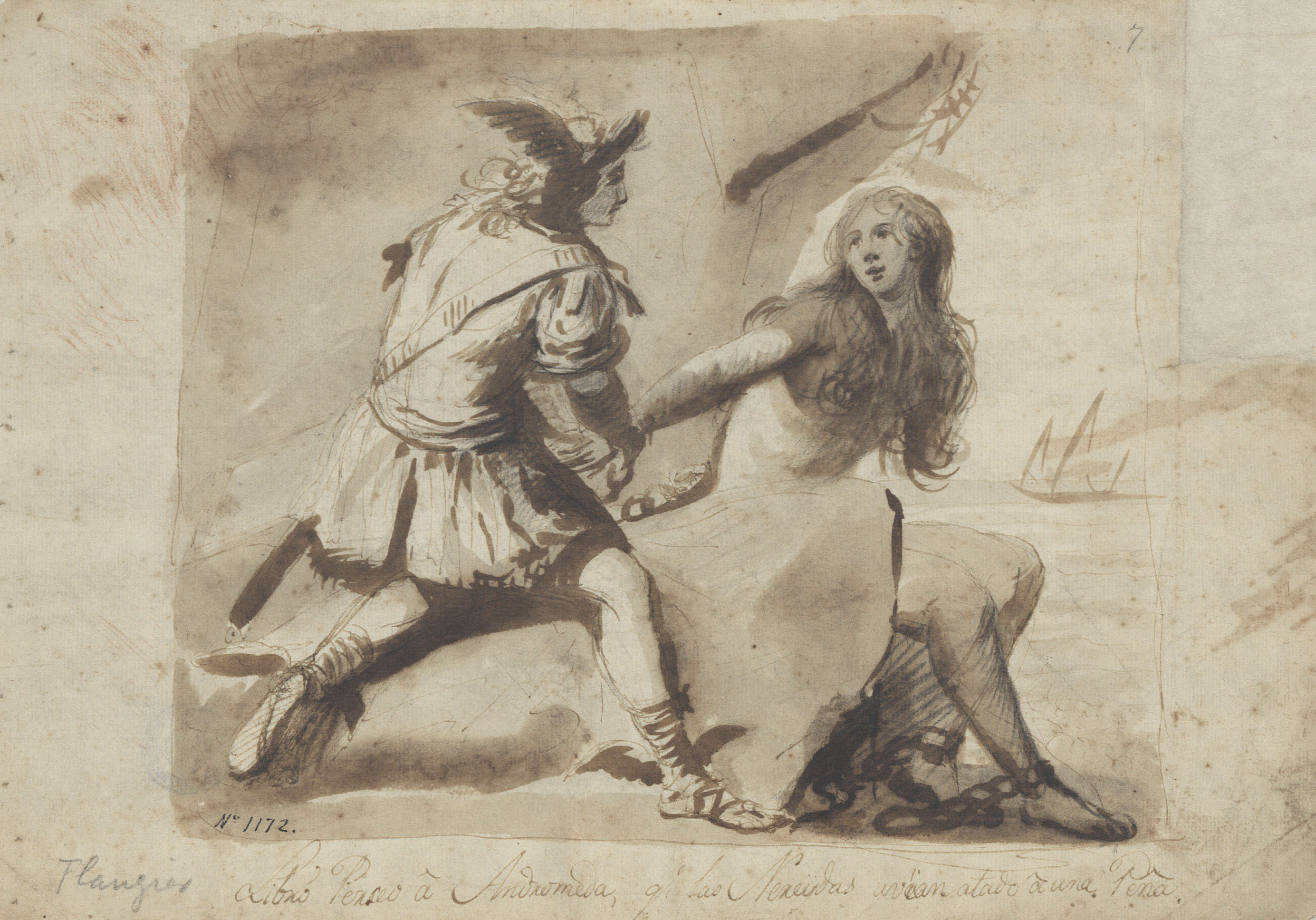image for: Josep Bernat Flaugier - Perseu allibera Andròmeda - Cap a 1800-1812