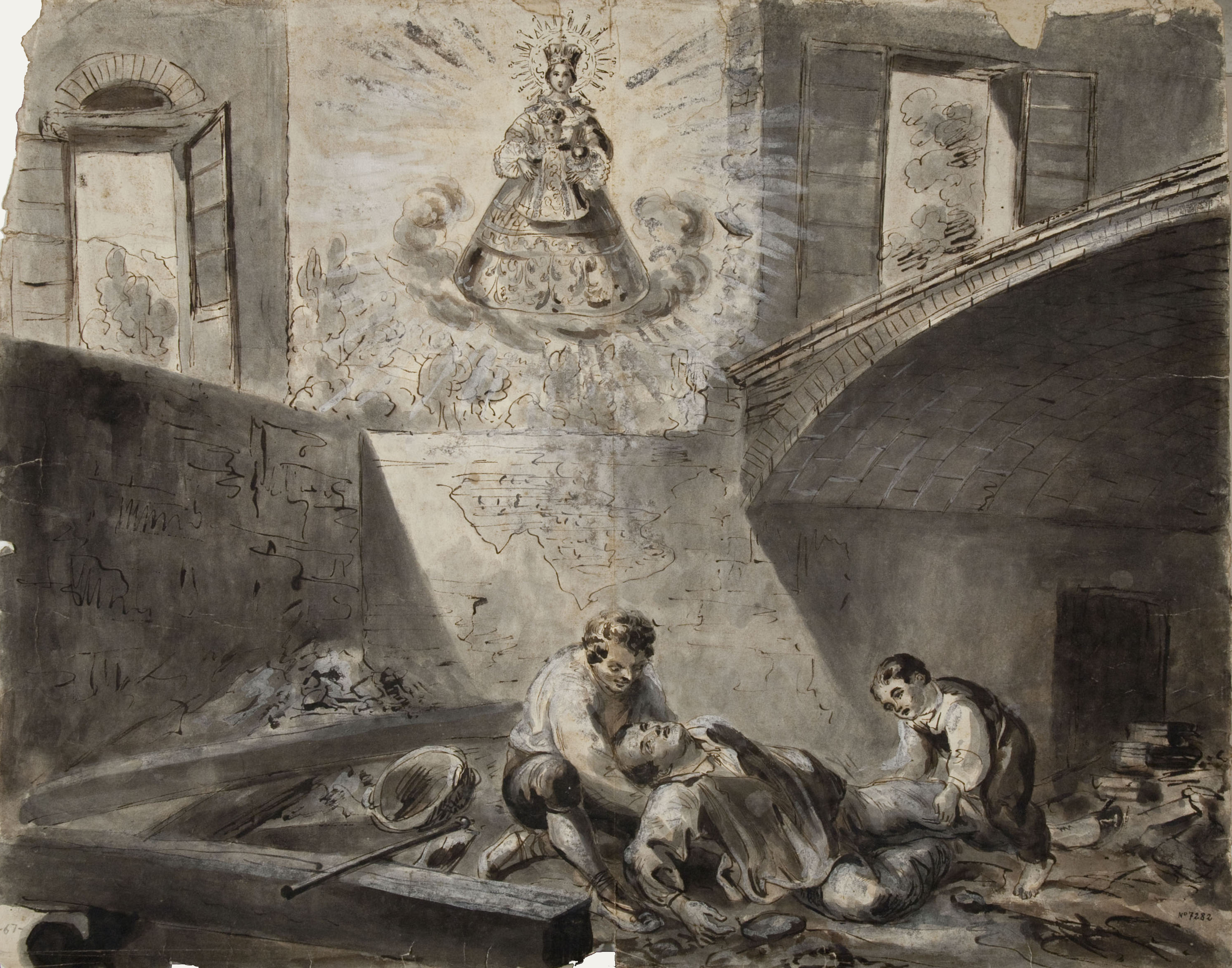image for: Josep Bernat Flaugier - Aparició de la Mare de Déu - Cap a 1800-1812