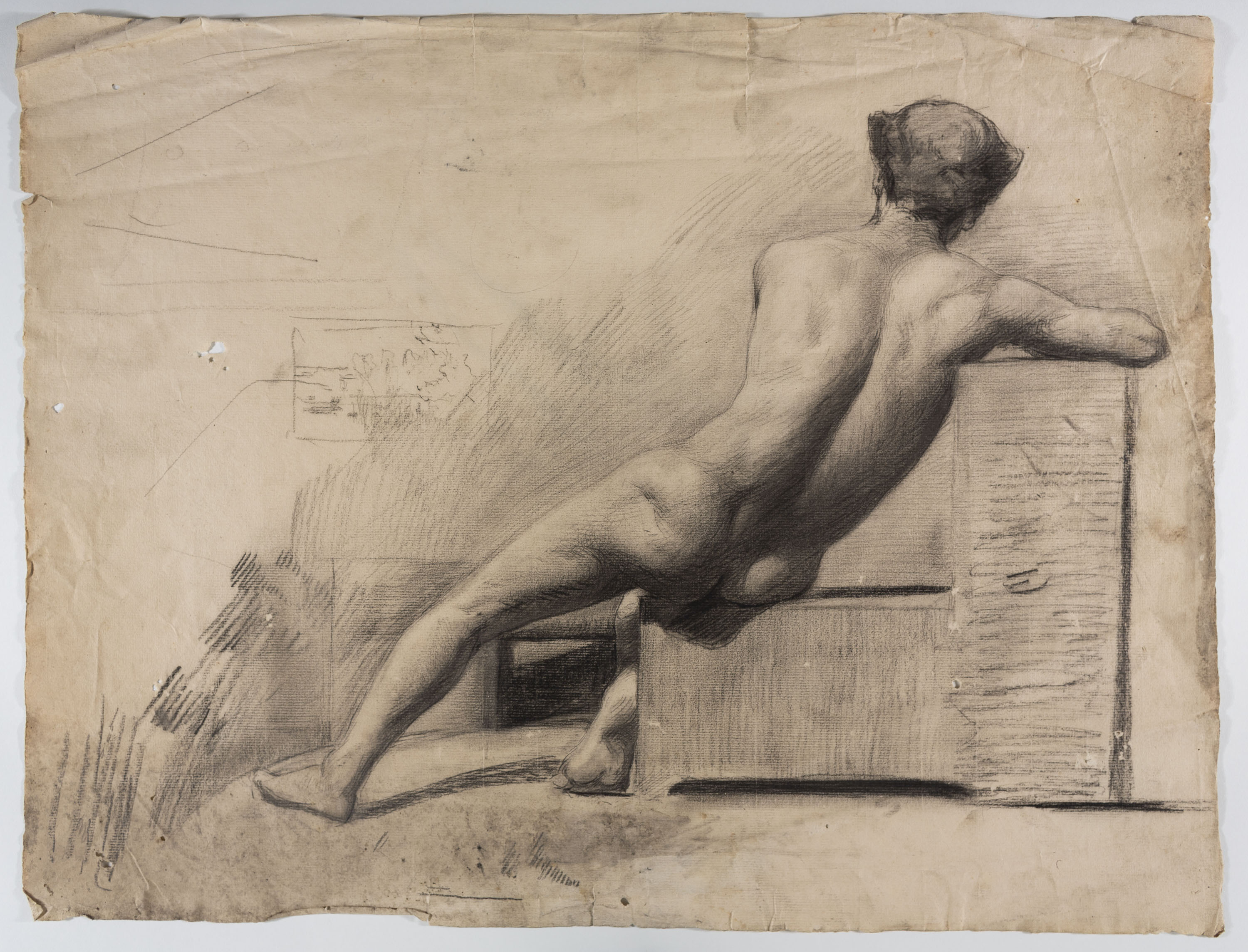 image for: Andreu Solà - Nu masculí d'esquena - Cap a 1880-1885