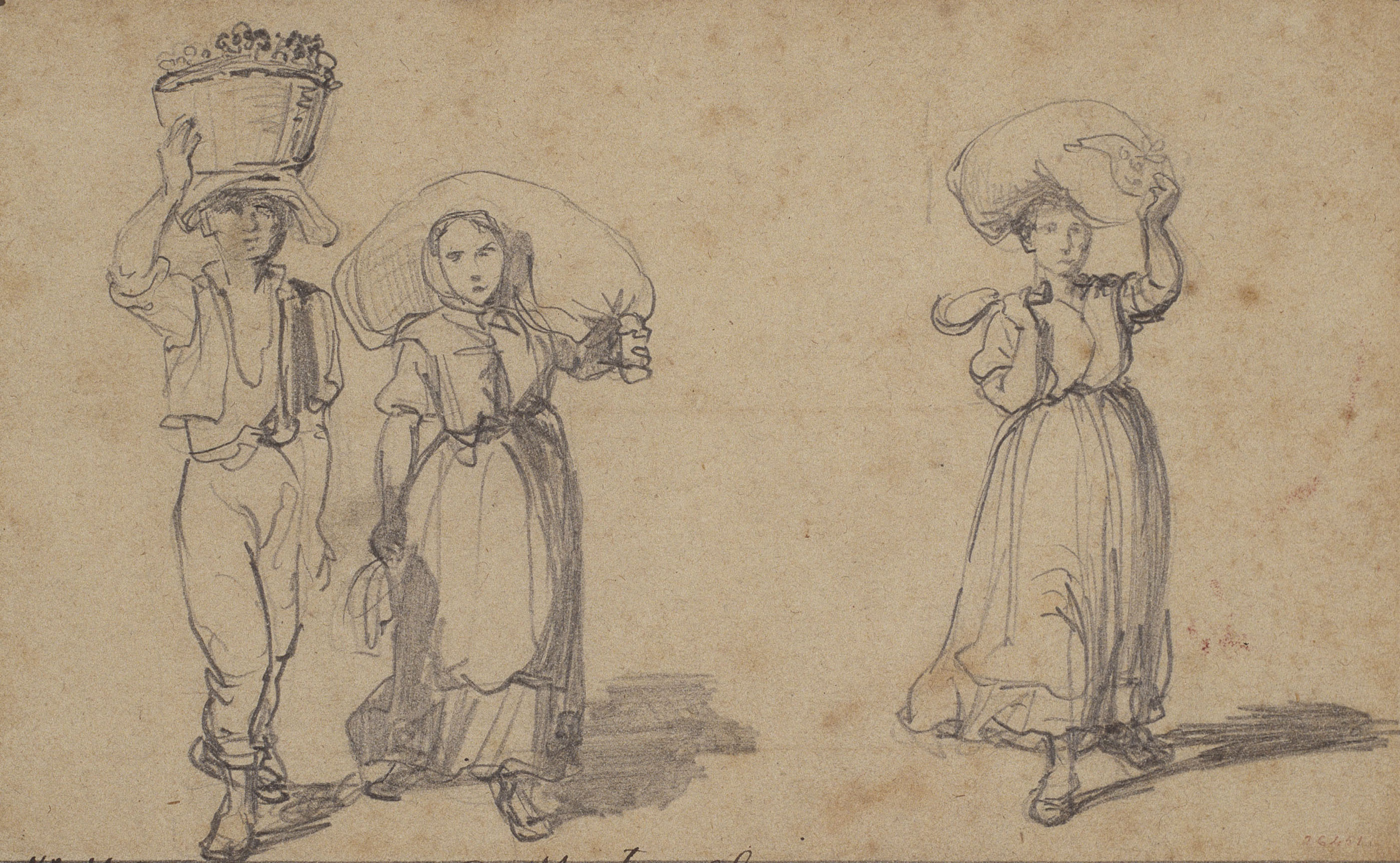 image for: Ramon Martí i Alsina - Anant al mercat - Cap a 1855-1860