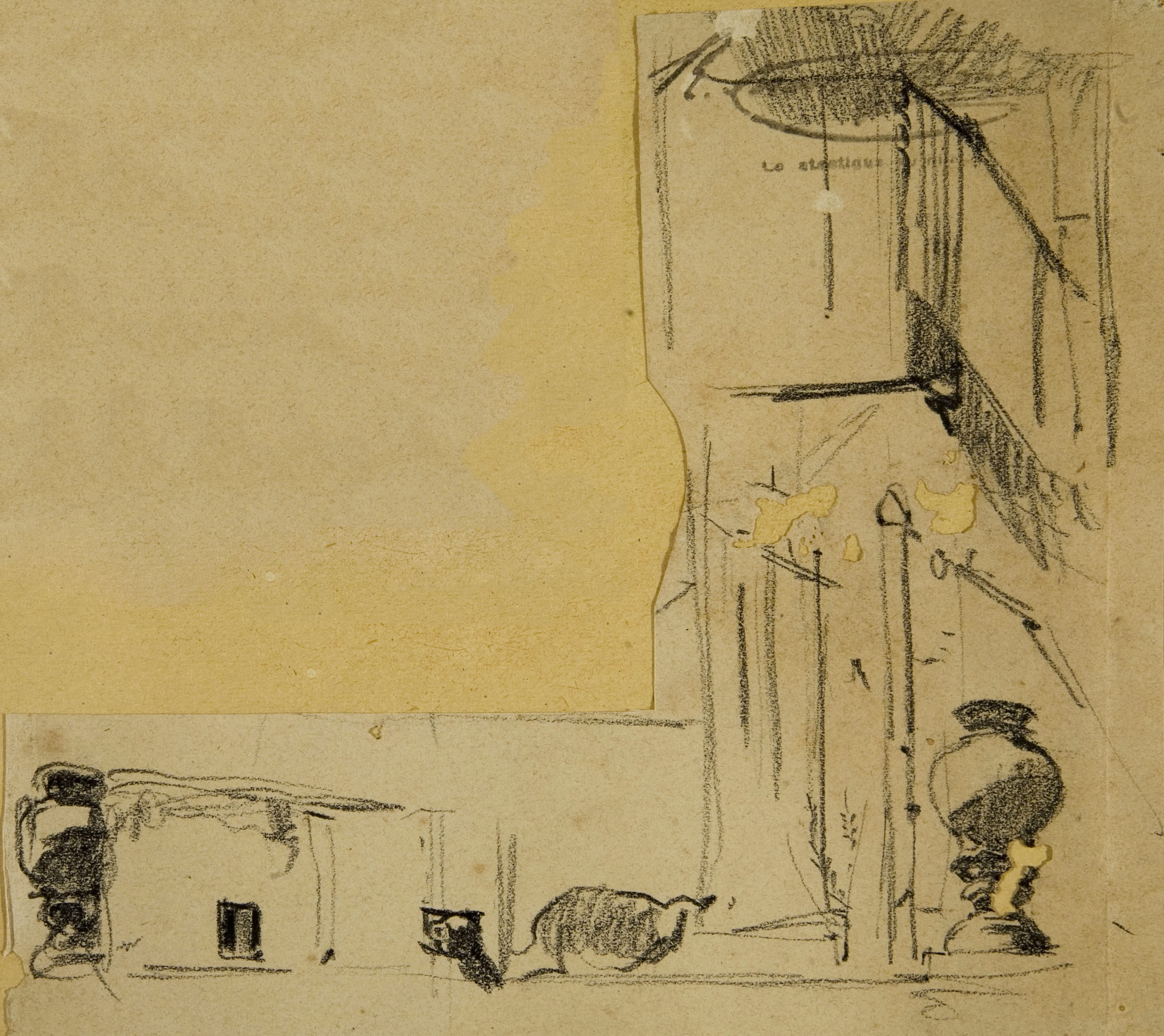 image for: Ramon Martí i Alsina - Apunts per al quadre «Born Vell» - Cap a 1866