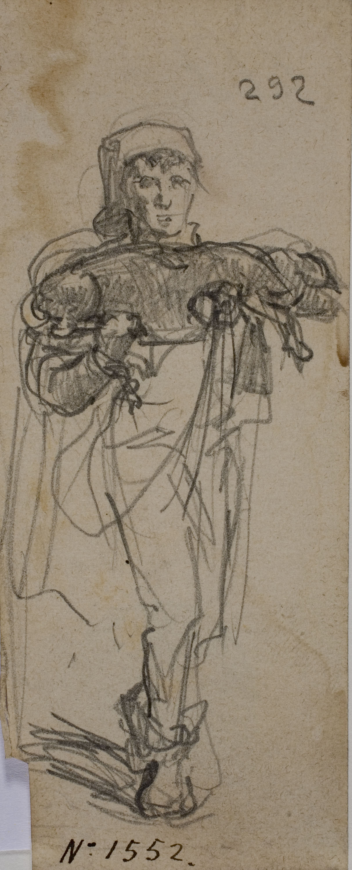 image for: Ramon Martí i Alsina - Pagès amb un porc als braços - Cap a 1870