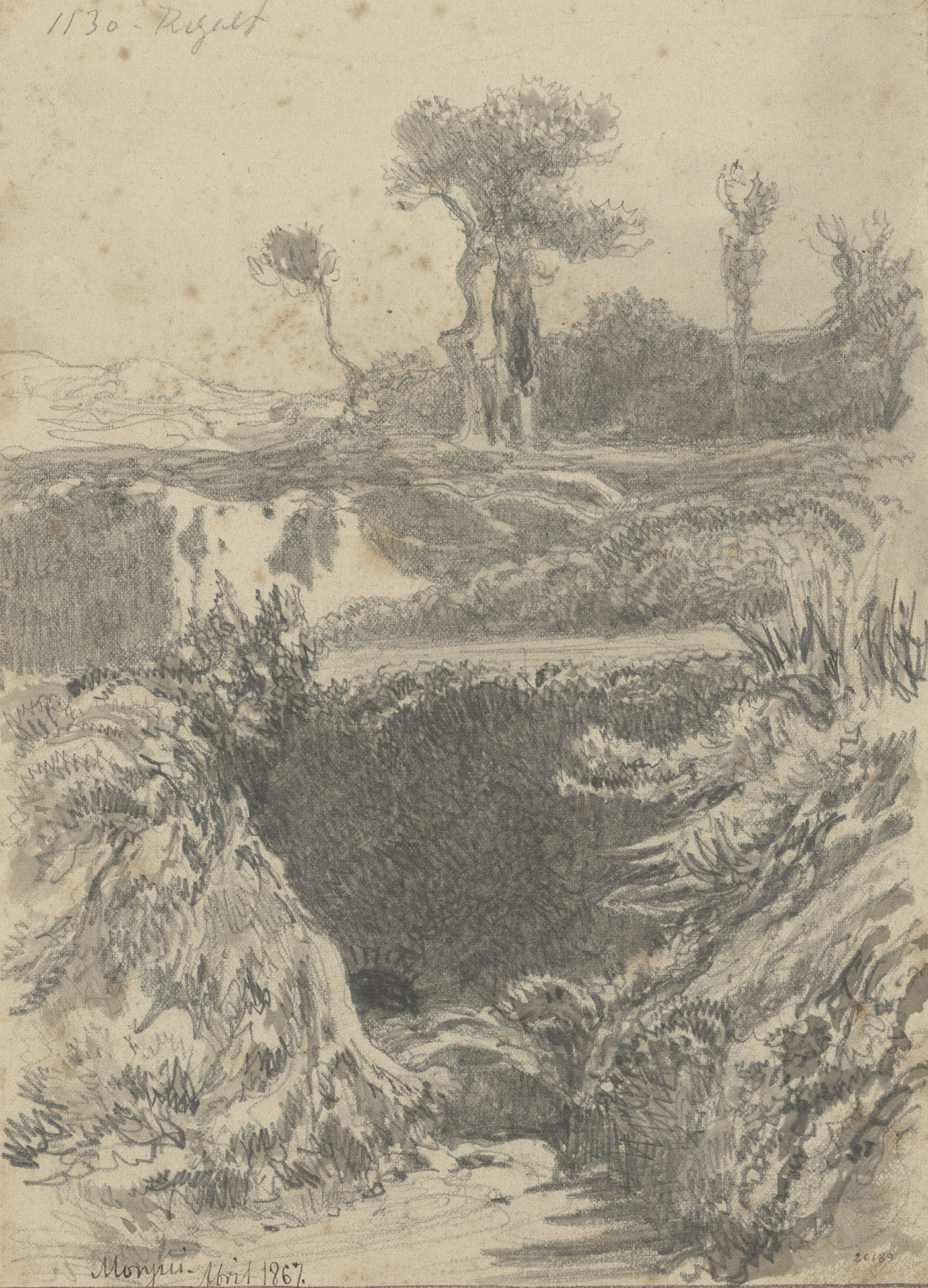 image for: Lluís Rigalt - Montjuïc - Abril de 1867