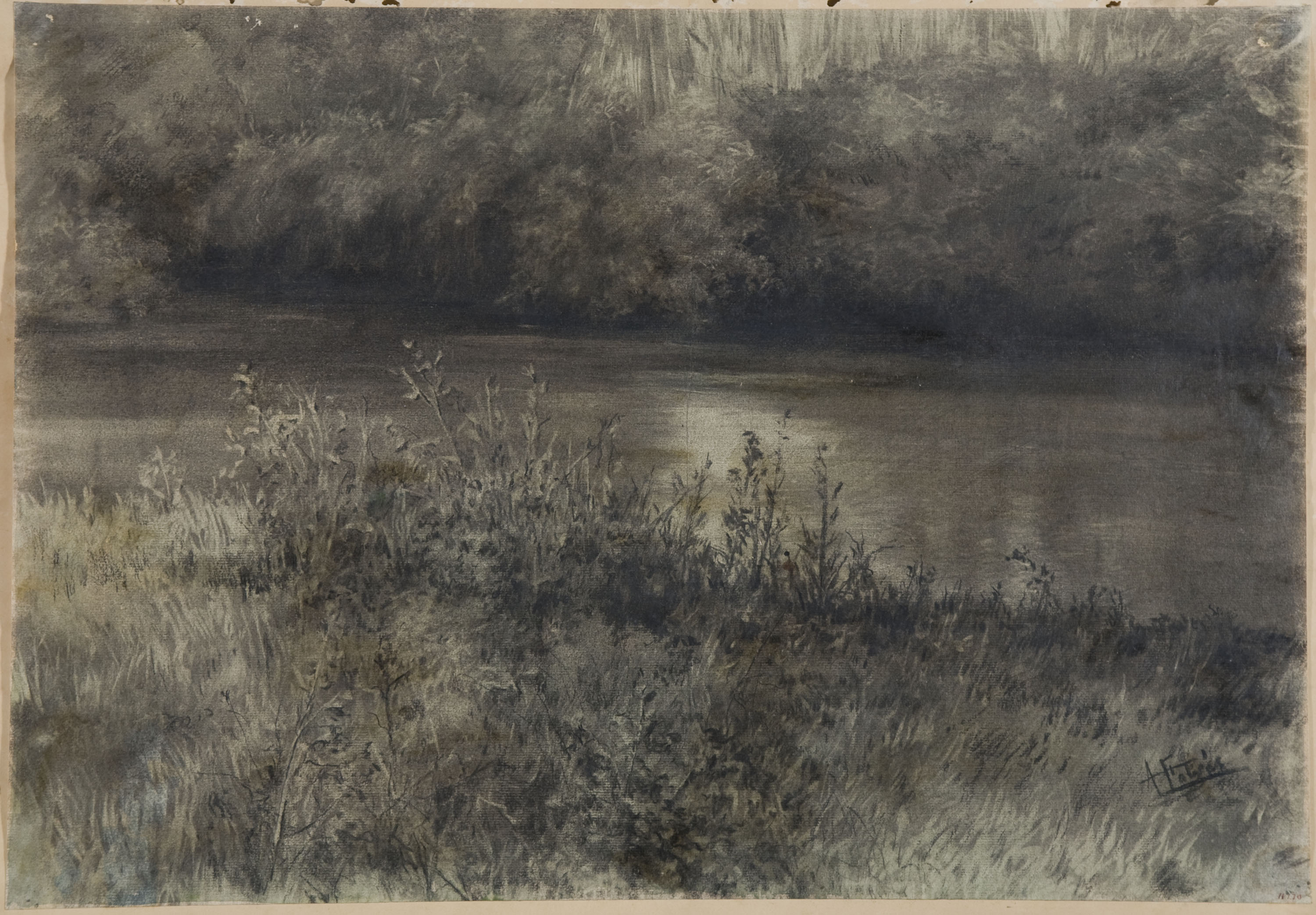 image for: Antoni Fabrés - Paisatge - Cap a 1880