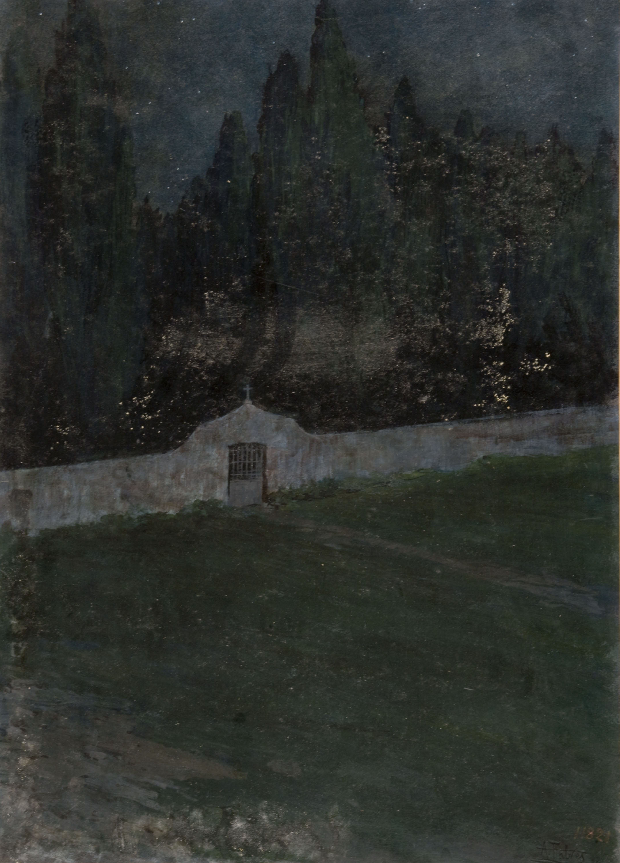 image for: Antoni Fabrés - Cementiri - Cap a 1885