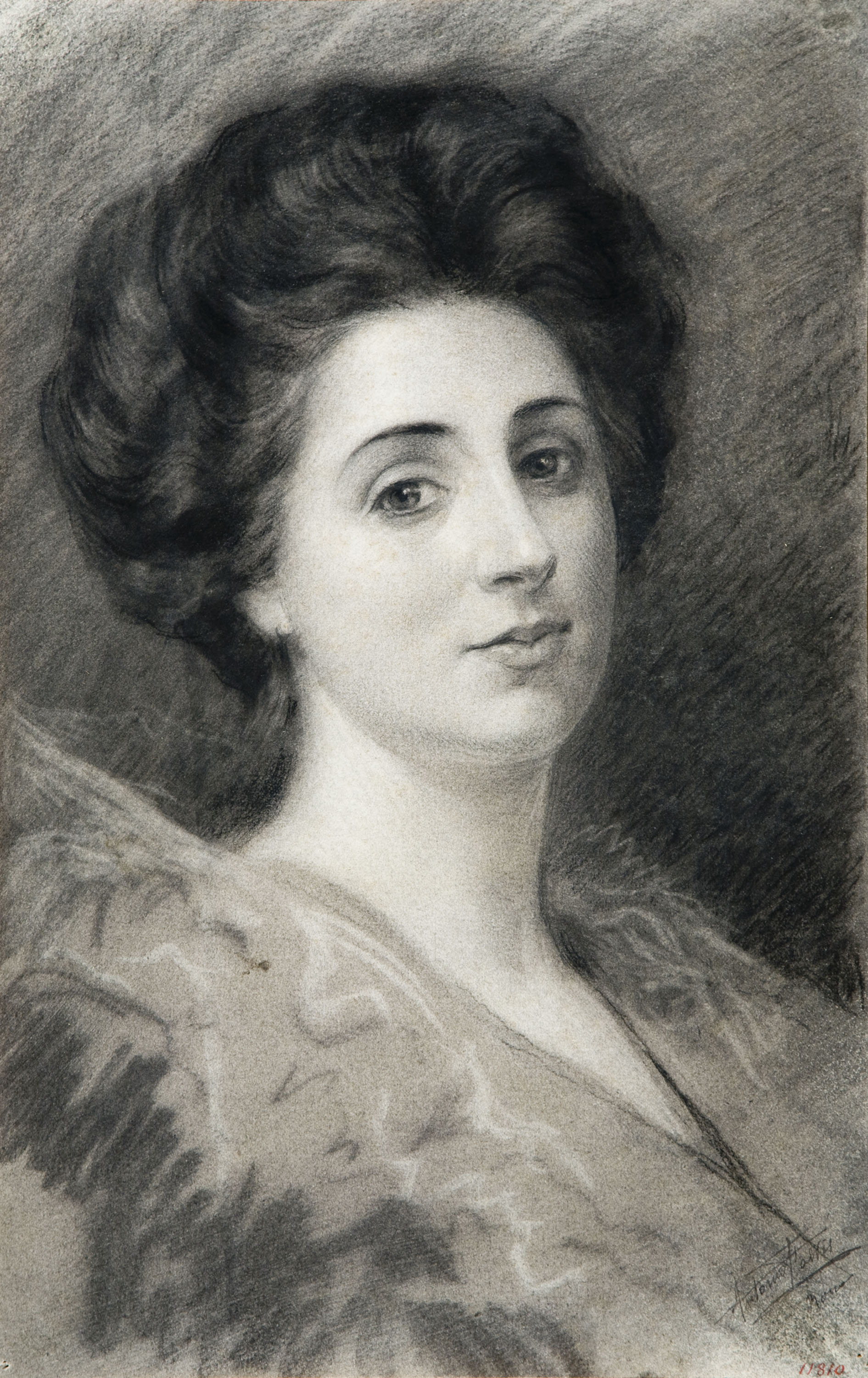 image for: Antoni Fabrés - Retrat de dama - Cap a 1910