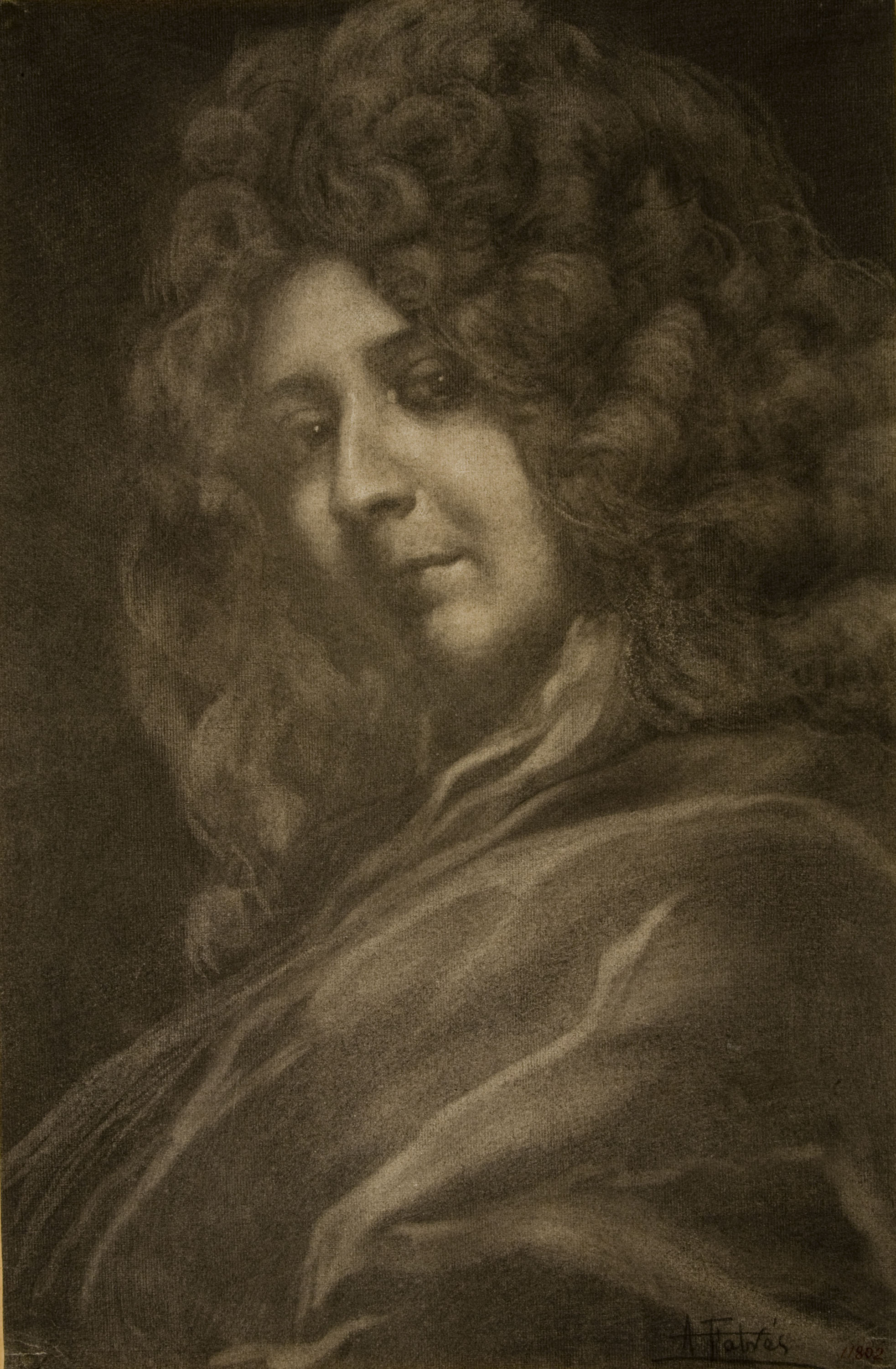 Antoni Fabrés - Retrat femení - Cap a 1895-1902 image for: Antoni Fabrés - Retrat femení - Cap a 1895-1902