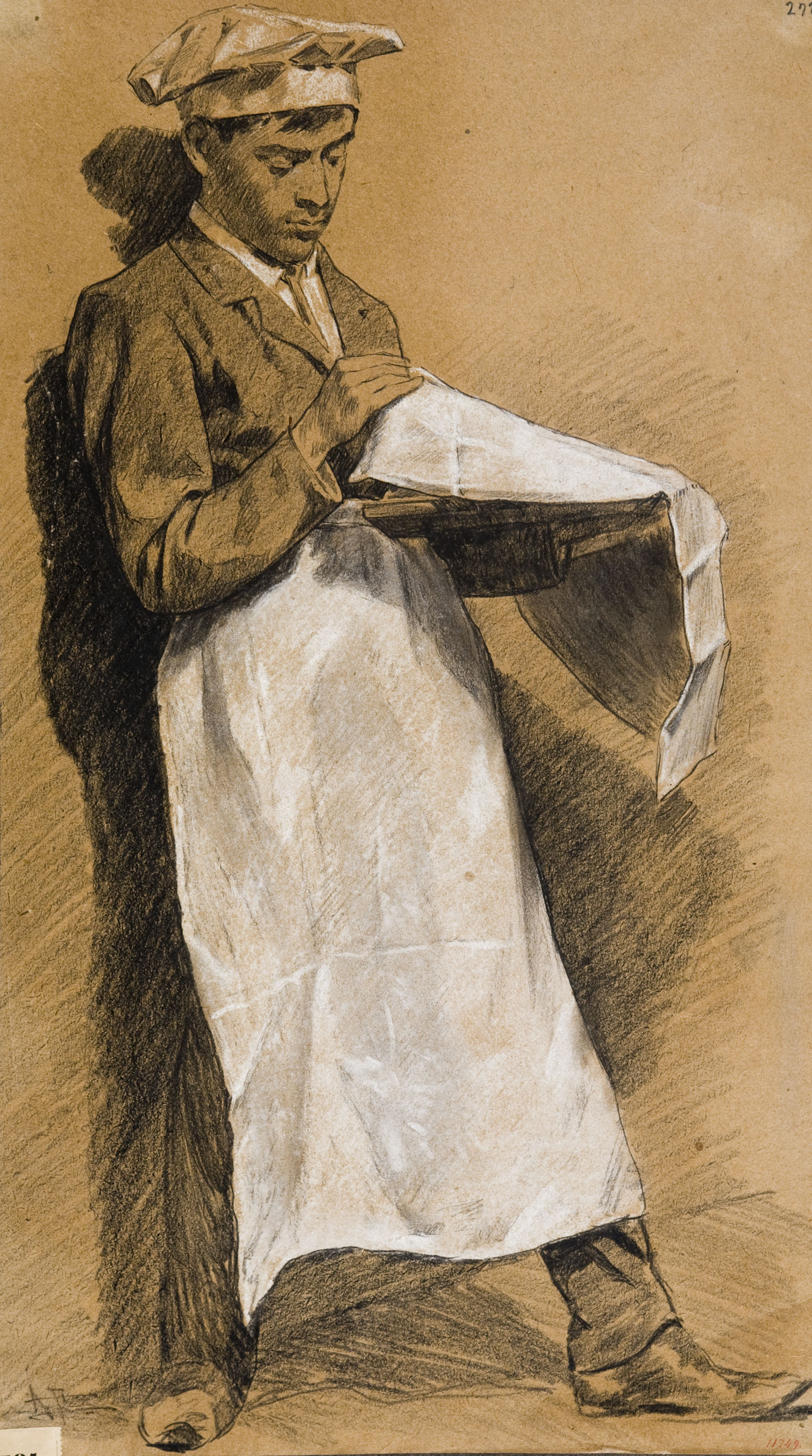 image for: Antoni Fabrés - Ajudant de cuiner - Cap a 1877