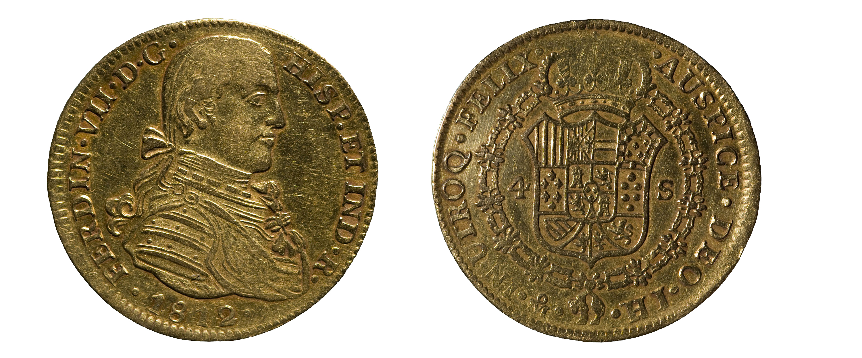 image for: Ferran VII d'Espanya - 4 escuts - 1812