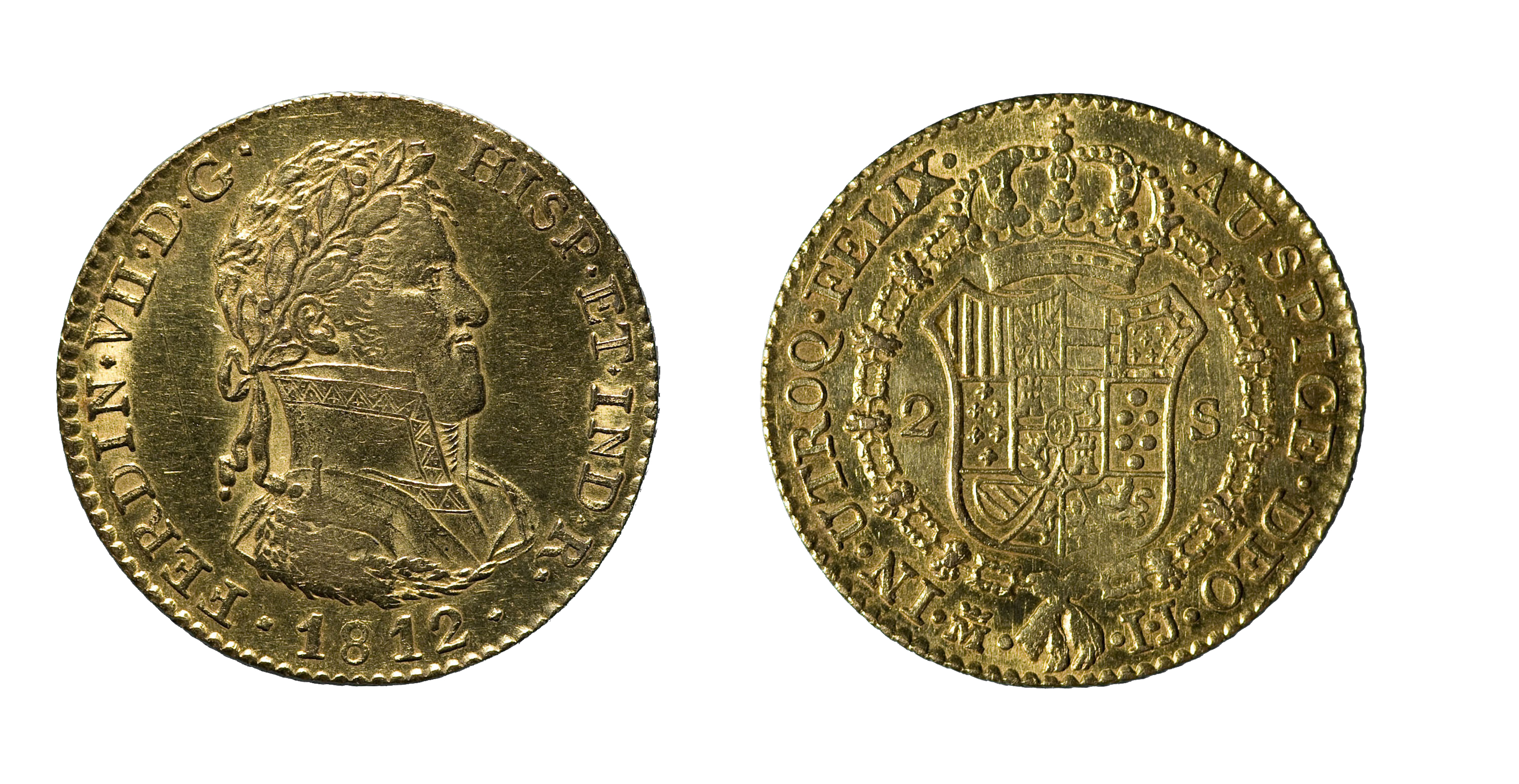 image for: Ferran VII d'Espanya - 2 escuts - 1812